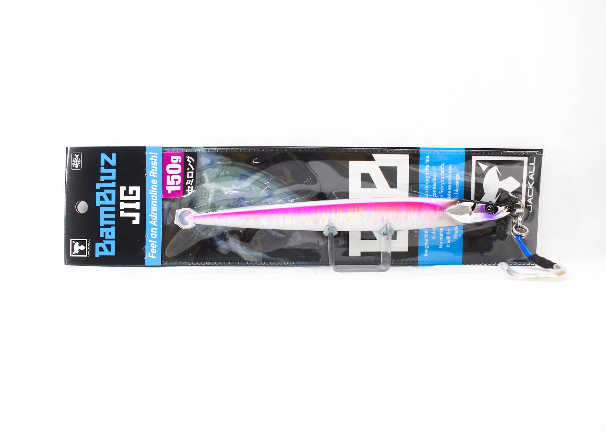 Jackall Metal Jig Bambluz Semi Long 150 grams UV Laserpink (2919)