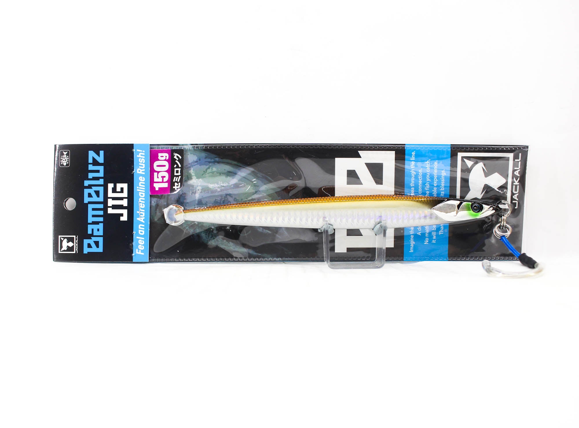 Jackall Metal Jig Bambluz Semi Long 150 grams Ikanago Shoulder Glow (2926)