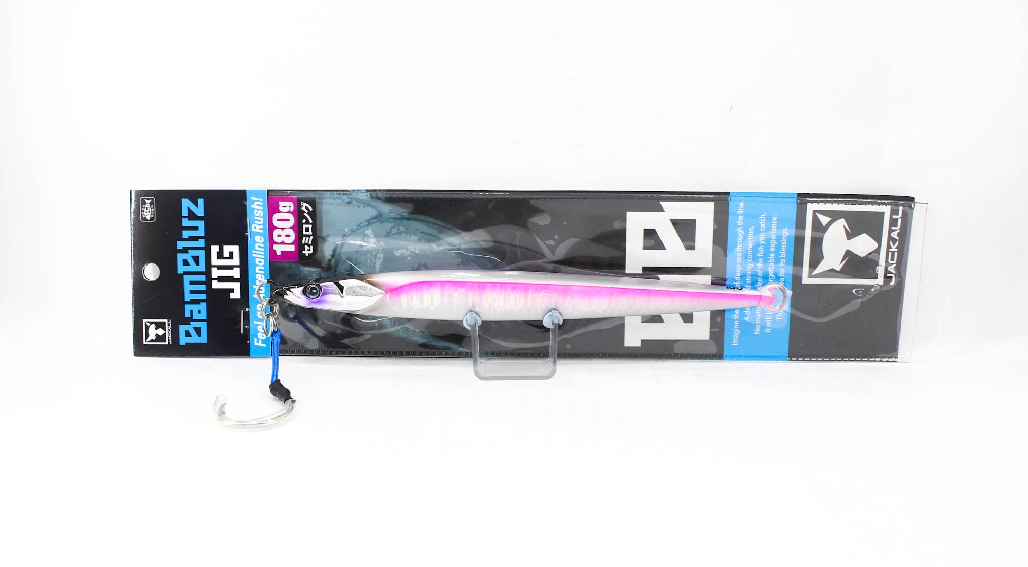 Jackall Metal Jig Bambluz Semi Long 180 grams UV Laserpink (2940)