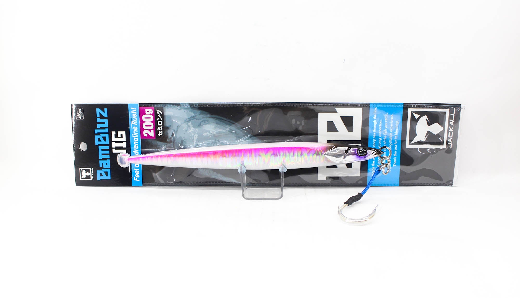 Jackall Metal Jig Bambluz Semi Long 200 grams UV Laserpink (2971)