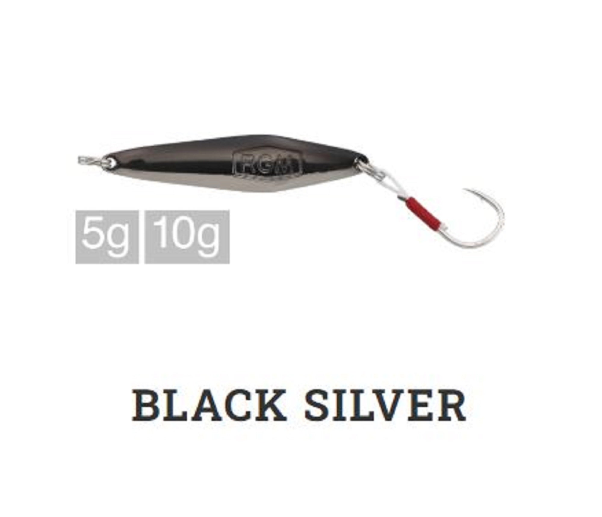 Jackall RGM Spoon Saya 10 grams Black Silver (4692)