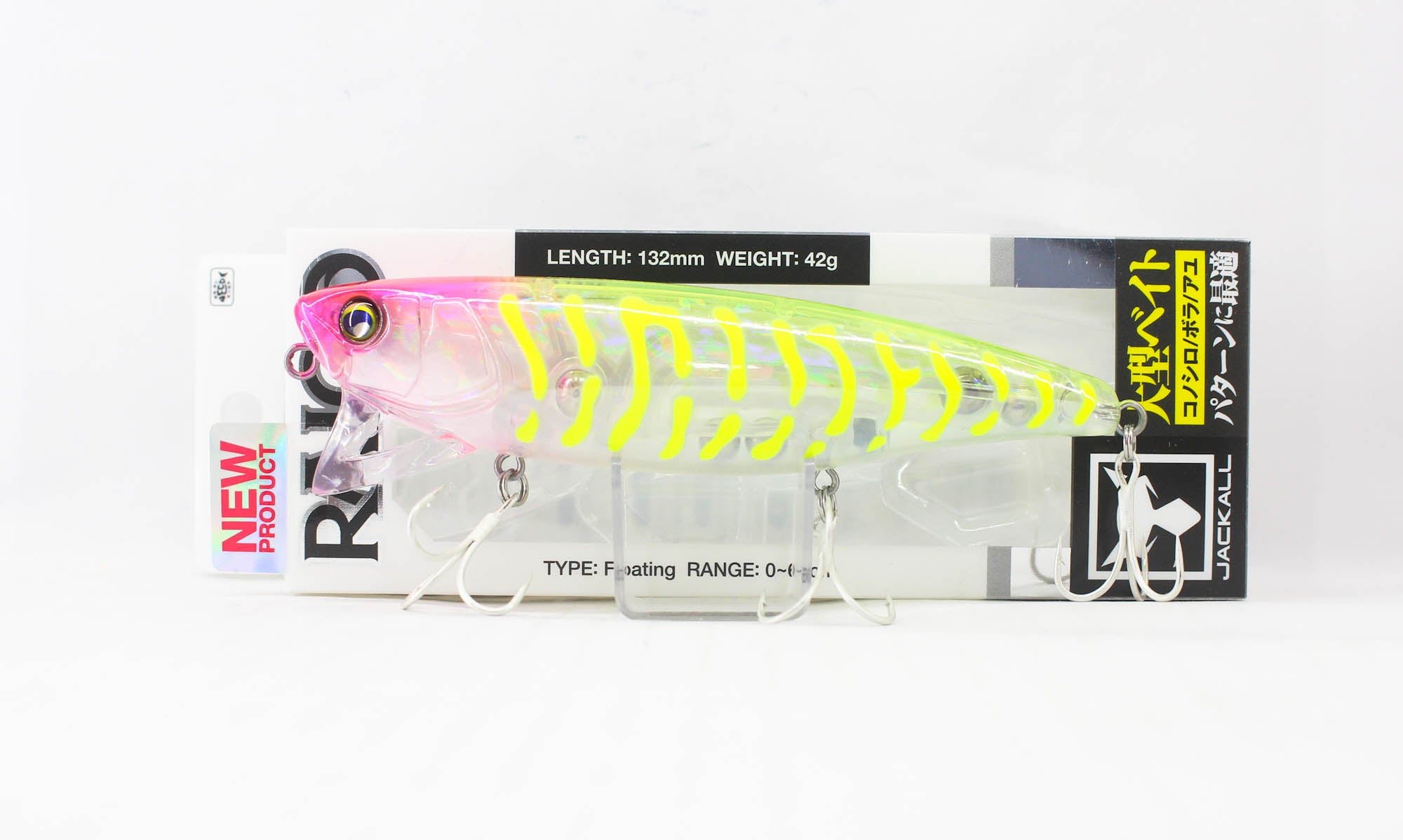 Jackall Raico 132F Fioating Lure Fluorescence Clear (5149)