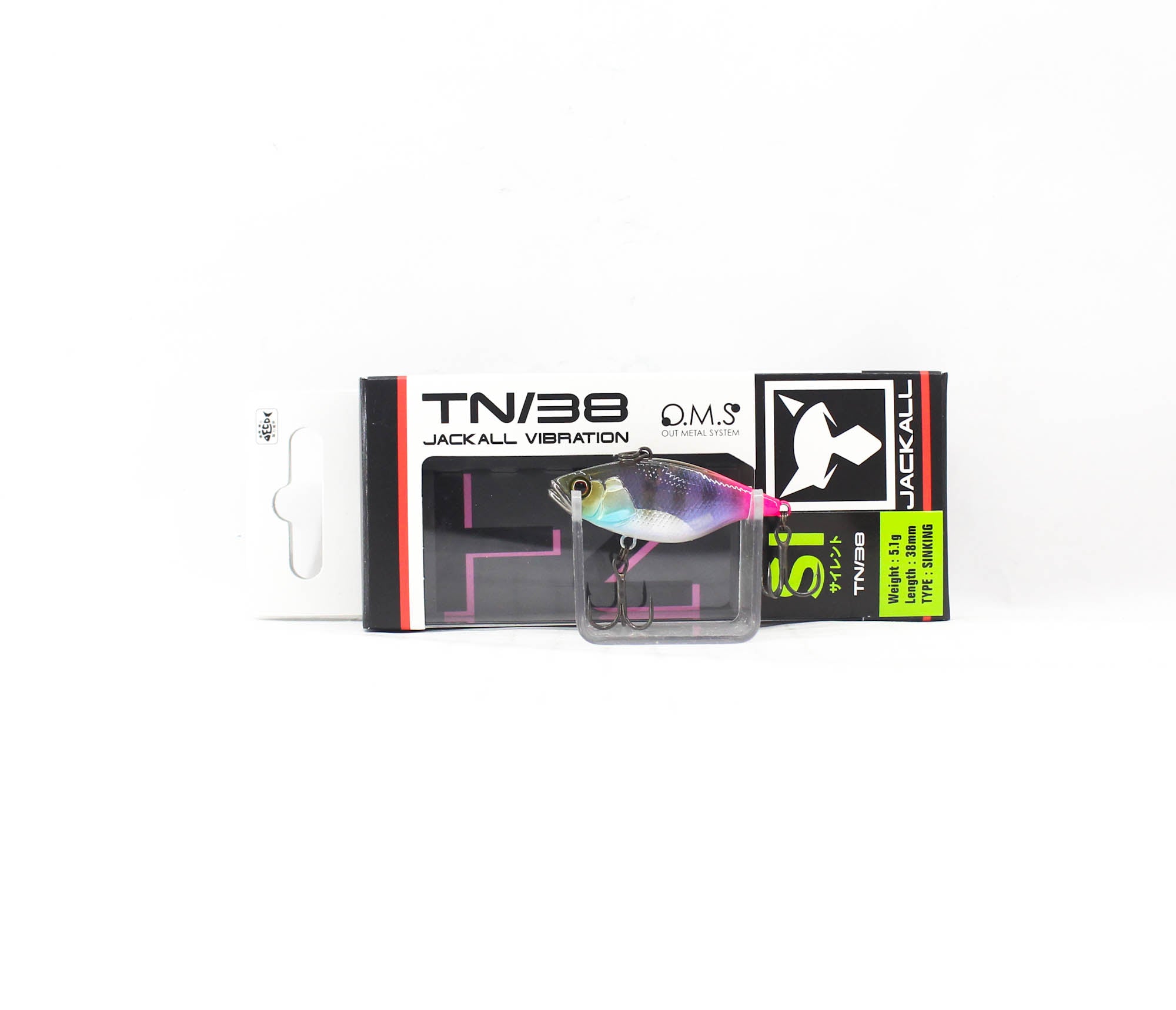 Jackall TN 38 Silent Vibration Lure Ghost Chigill Pink Tail (6597)