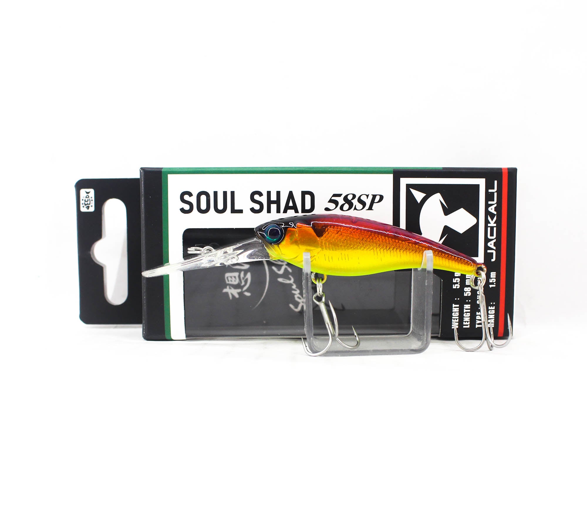 Jackall Soul Shad 58SP Suspend Lure Babataku Red Gold Laser (7082)