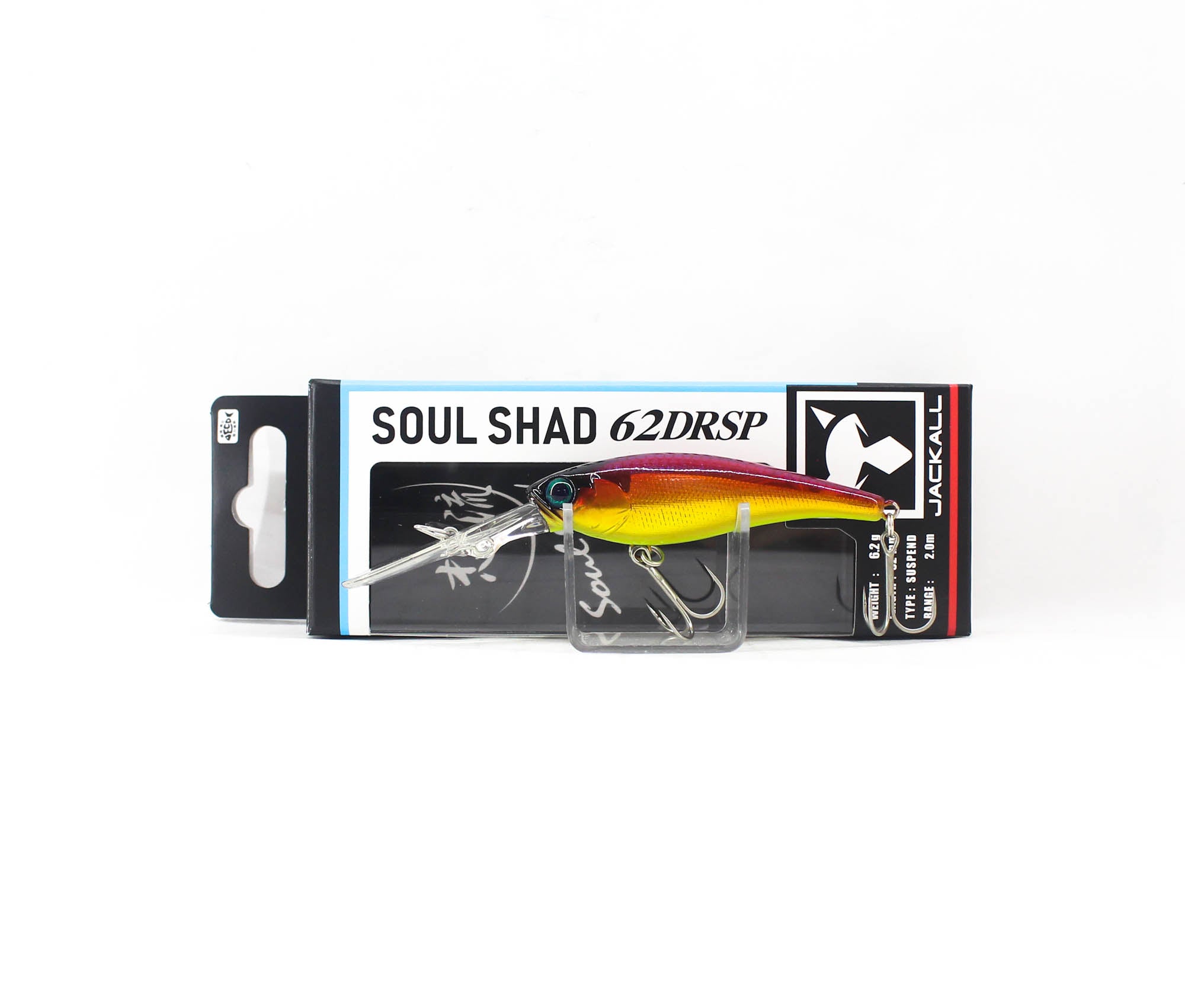 Jackall Soul Shad 62 DR Deep Suspend Lure Babataku Red Gold Laser (7112)