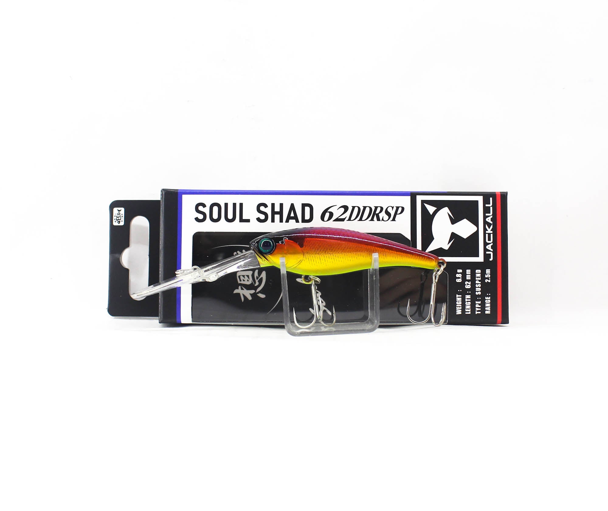 Jackall Soul Shad 62 DDR Suspend Lure Babataku Red Gold Laser (7143)
