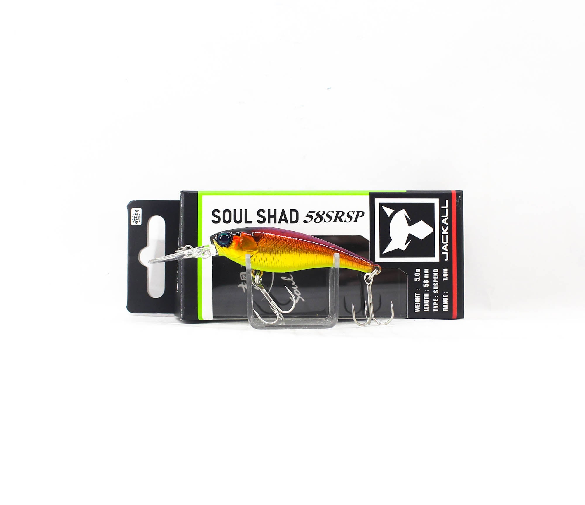 Jackall Soul Shad 58SR SP Shallow Suspend Lure Red Gold Laser (7174)
