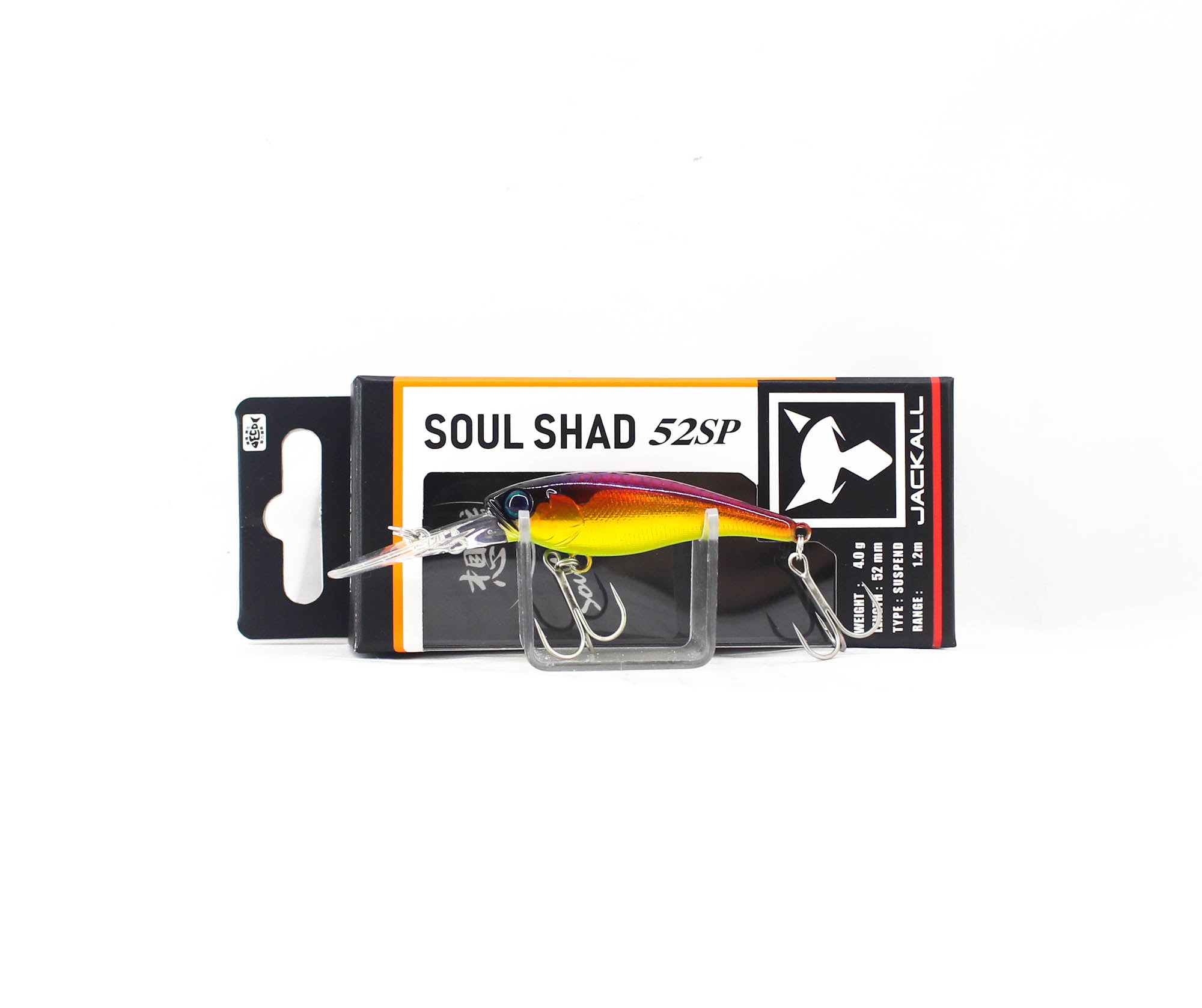 Jackall Soul Shad 52SP Suspend Lure Babataku Red Gold Laser (7204)