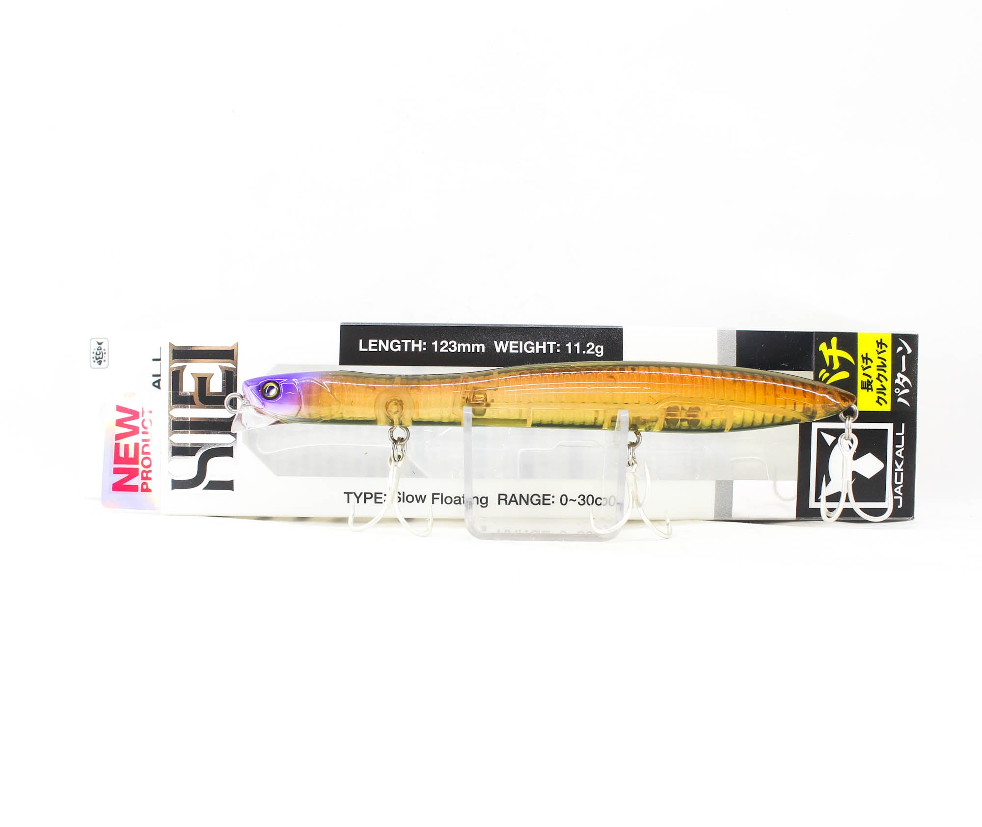 Jackall Hiei 123SF Slow Floating Lure Aka Bachi (7846)