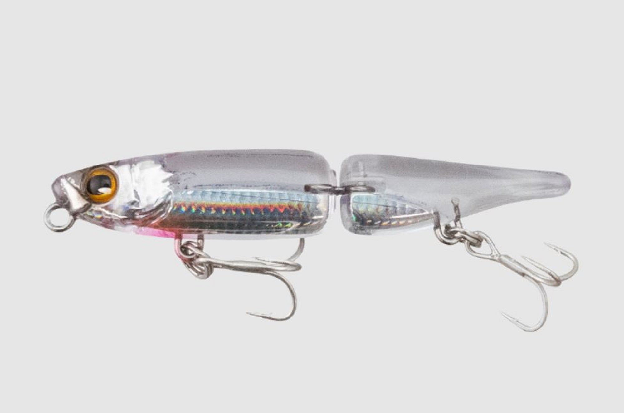 Jackall Abbey Solid 55S Jointed Sinking Lure Hologram Clear (7952)