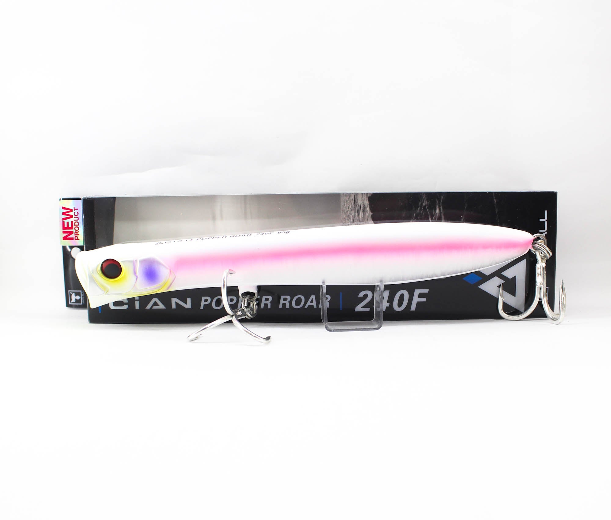 Jackall Cian Popper Roar 240F Floating Lure Asameshi White (3373)