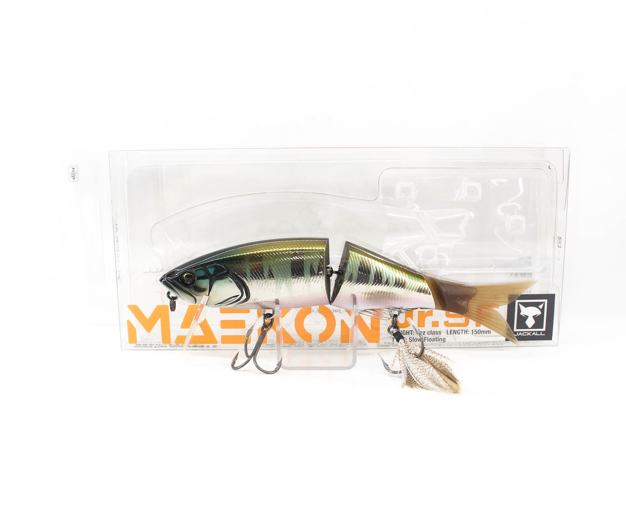 Jackall Maekon JR 150 mm 1 oz Floating Lure Gun Metallic Hasu (6275)