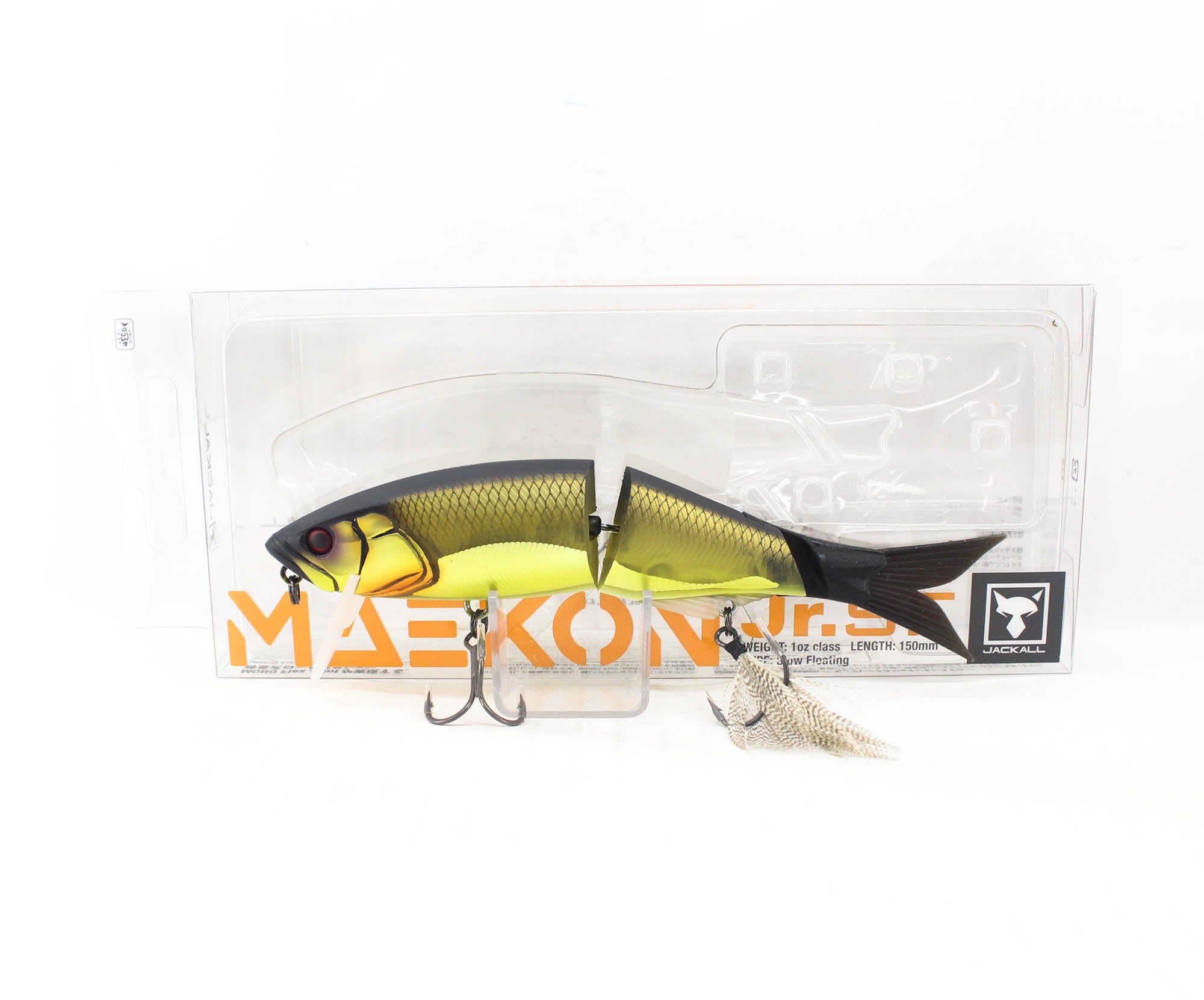 Jackall Maekon JR 150 mm 1 oz Floating Lure Mat Gold Shiner (6336)