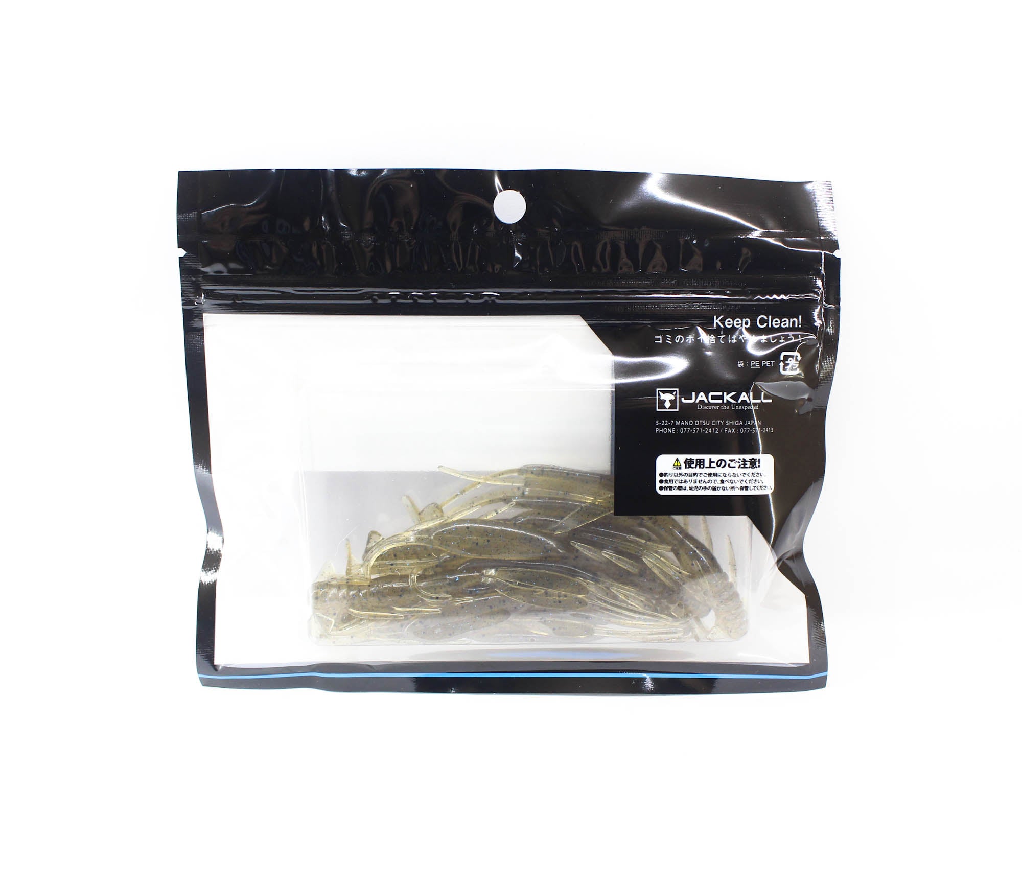 Jackall Soft Lure Bleeker Jimmy Shrimp 3.8 Inches Suke Shrimp (7593)