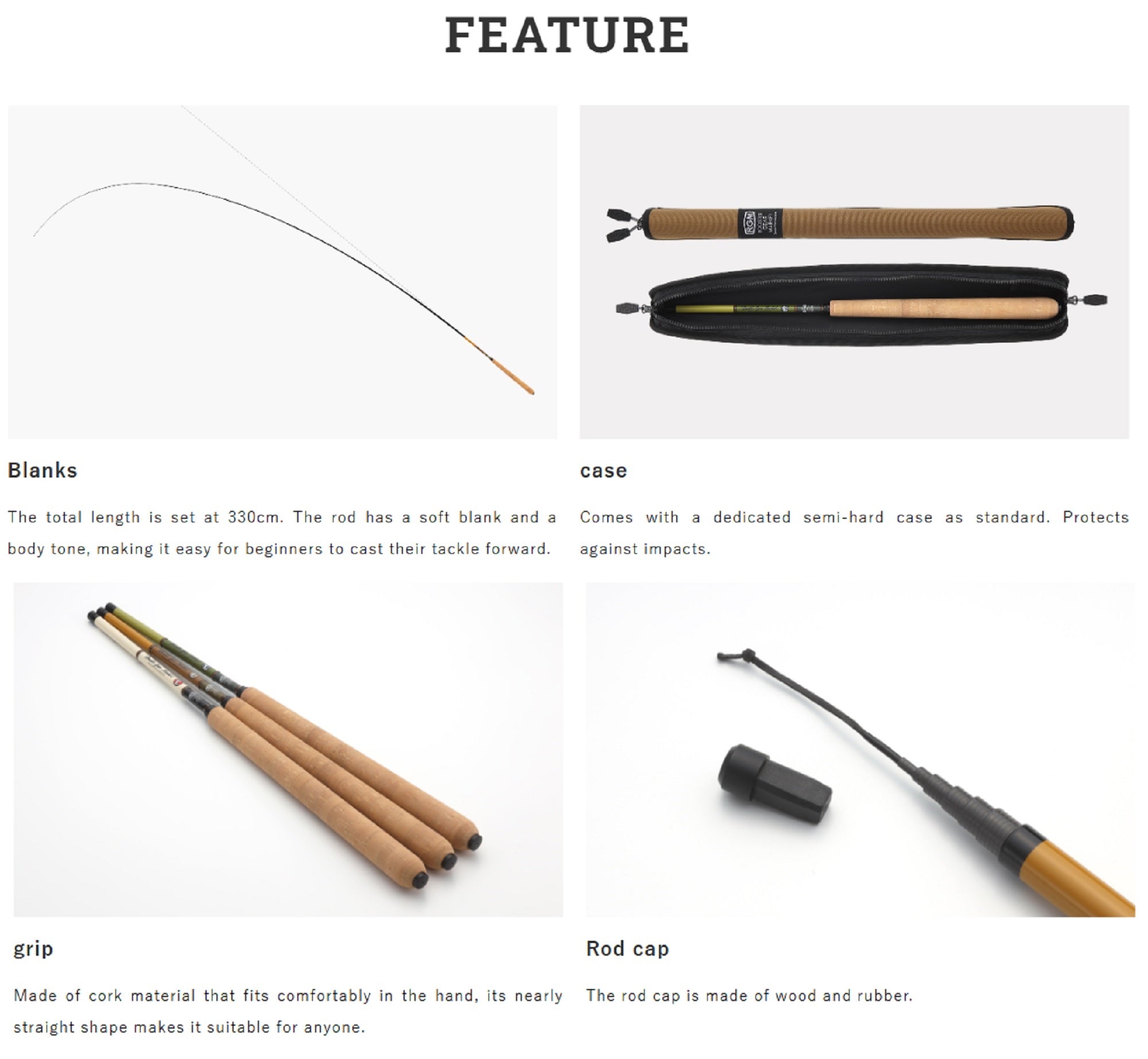Jackall RGM Rod Pole Telescopic Spec 8 330cm Ivory (8569)