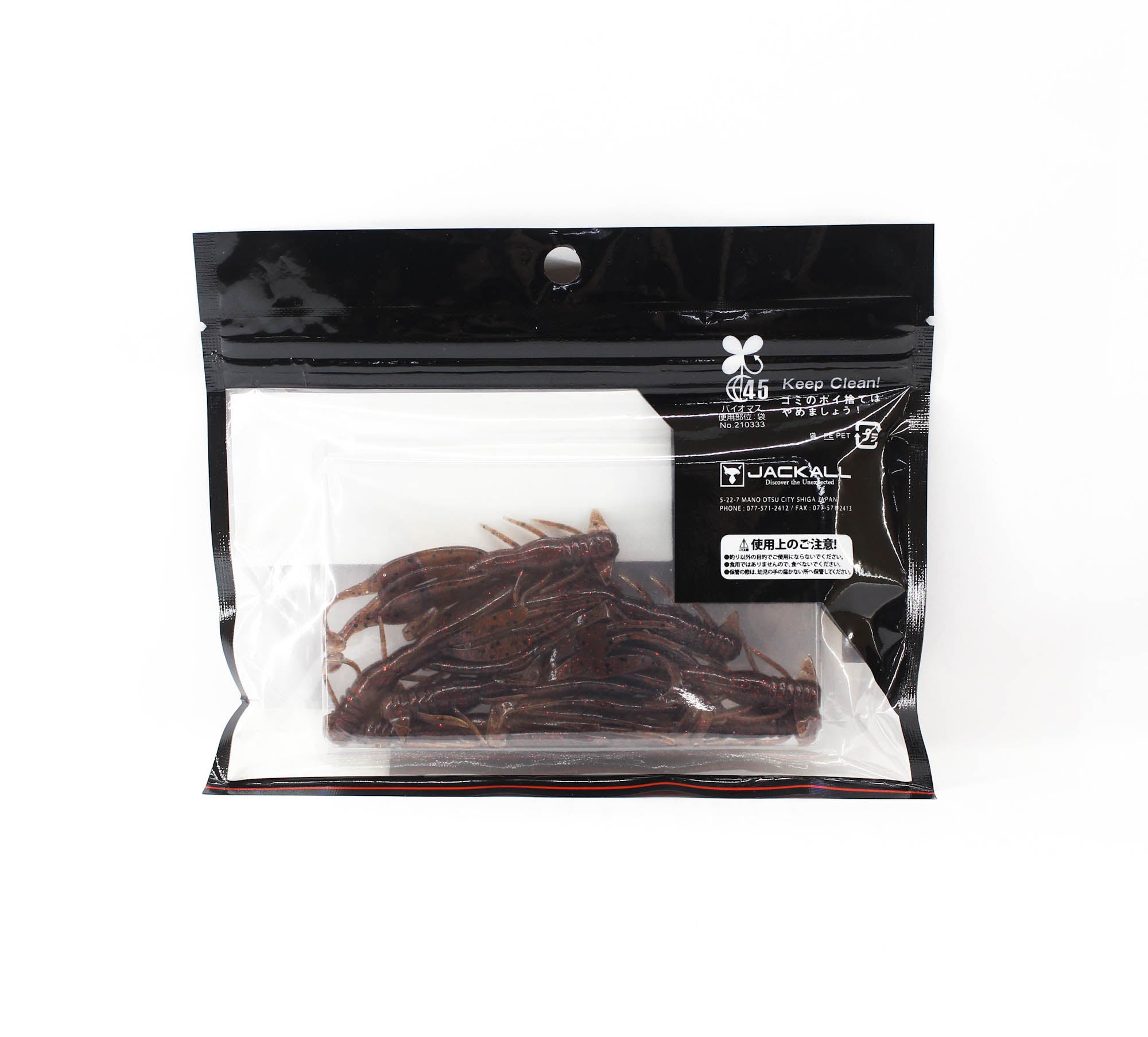 Jackall Soft Lure Jimmy Shrimp 3 Inches Ebimiso Red Flake (0135)