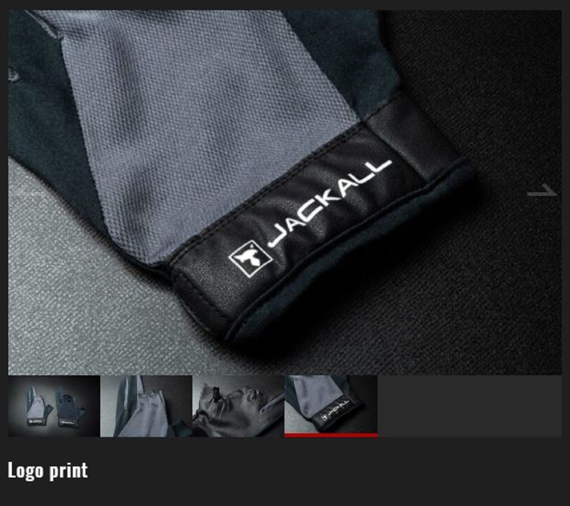 Jackall Dry Mesh Game Gloves Black Size L (0272)