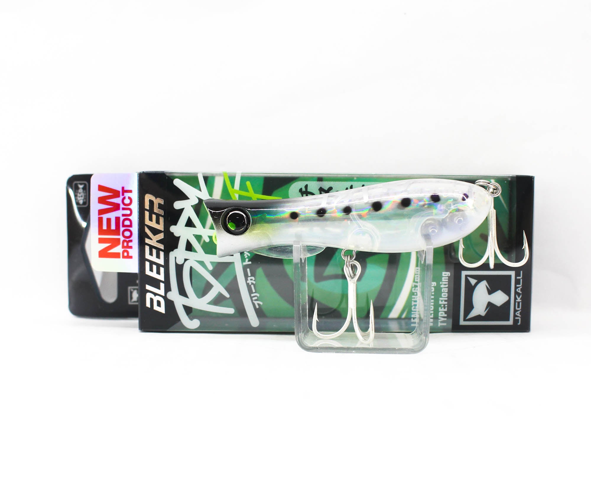 Jackall Bleeker Toppy 67F Floating Lure Shirasu Iwashi (0494)