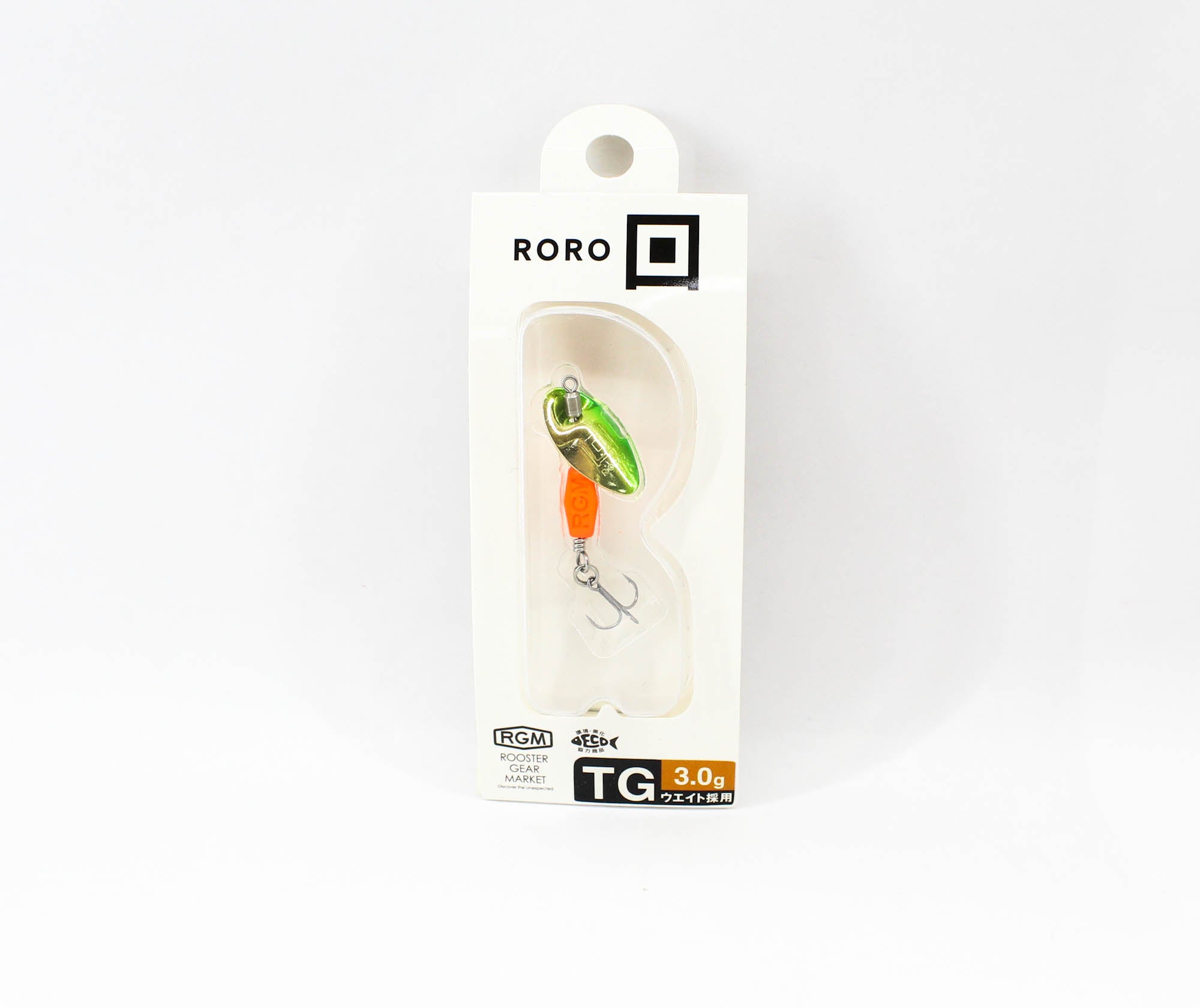Jackall RGM Roro 3 grams Spinner Sinking Lure Green Orange (1330)