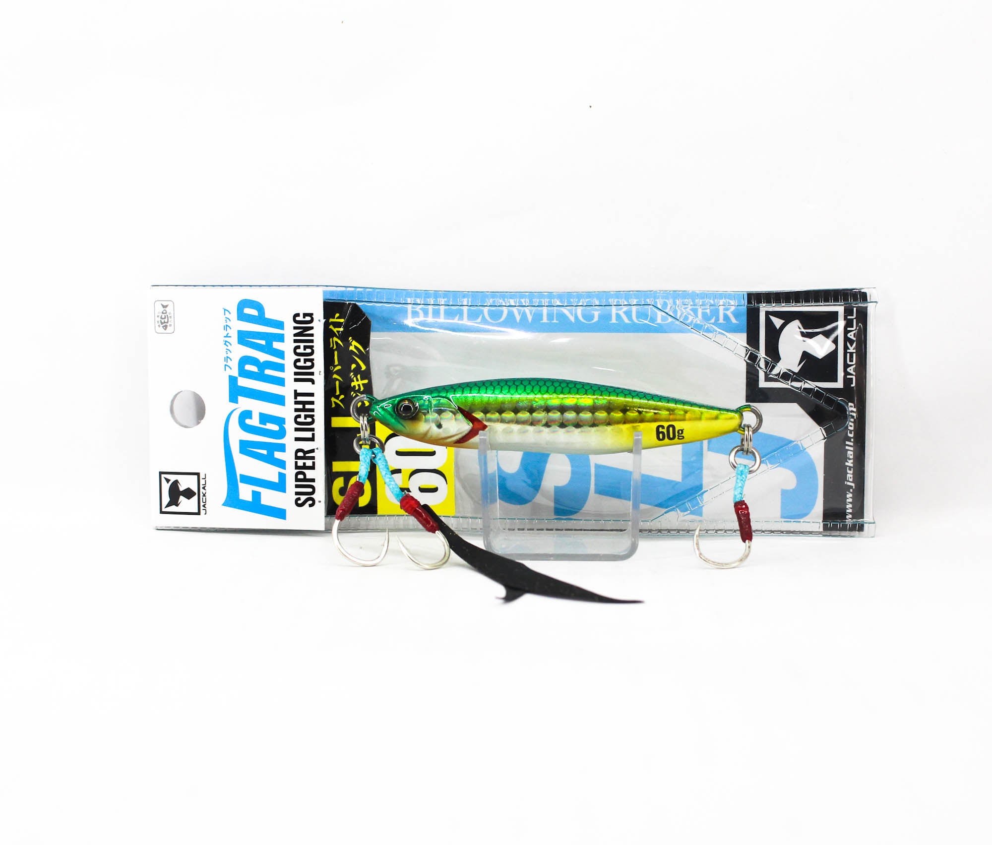 Jackall Metal Jig Flag Trap 60 grams Green Gold Hara Glow (2078)