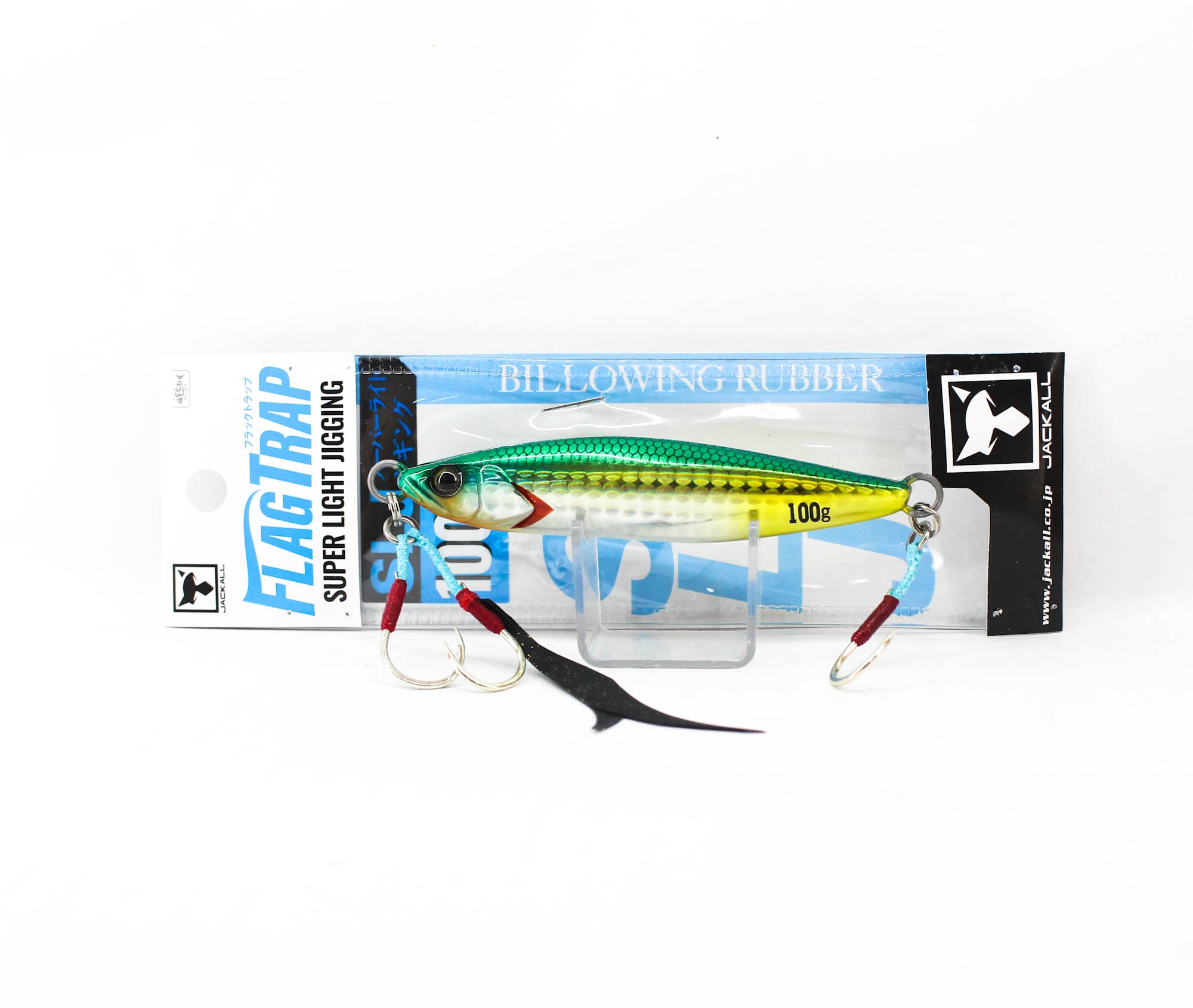 Jackall Metal Jig Flag Trap 100 grams Green Gold Hara Glow (2689)