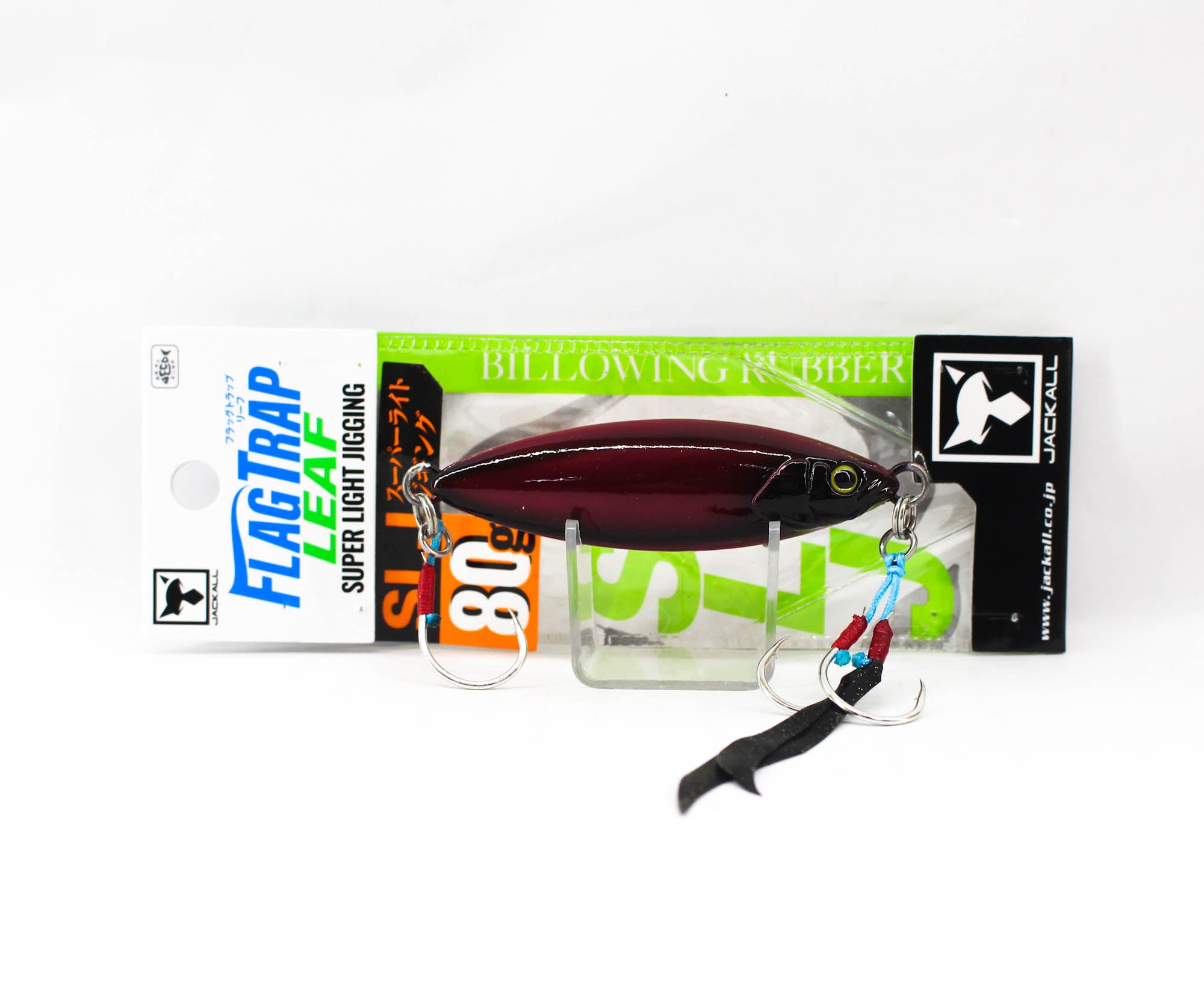 Jackall Metal Jig Flag Trap Leaf 80 grams Meimetsu Red Shadow (2764)