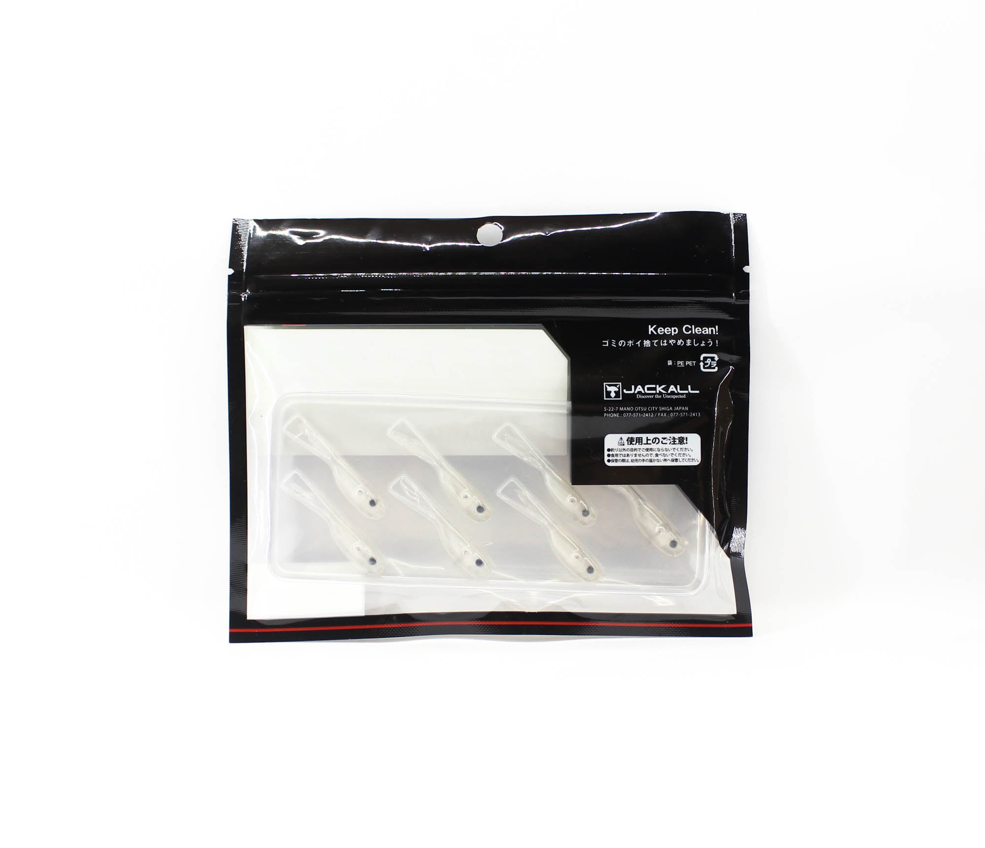 Sale Jackall Soft Lure Elise 1.5 Inch 7/pack Clear Core Pearl (2856)
