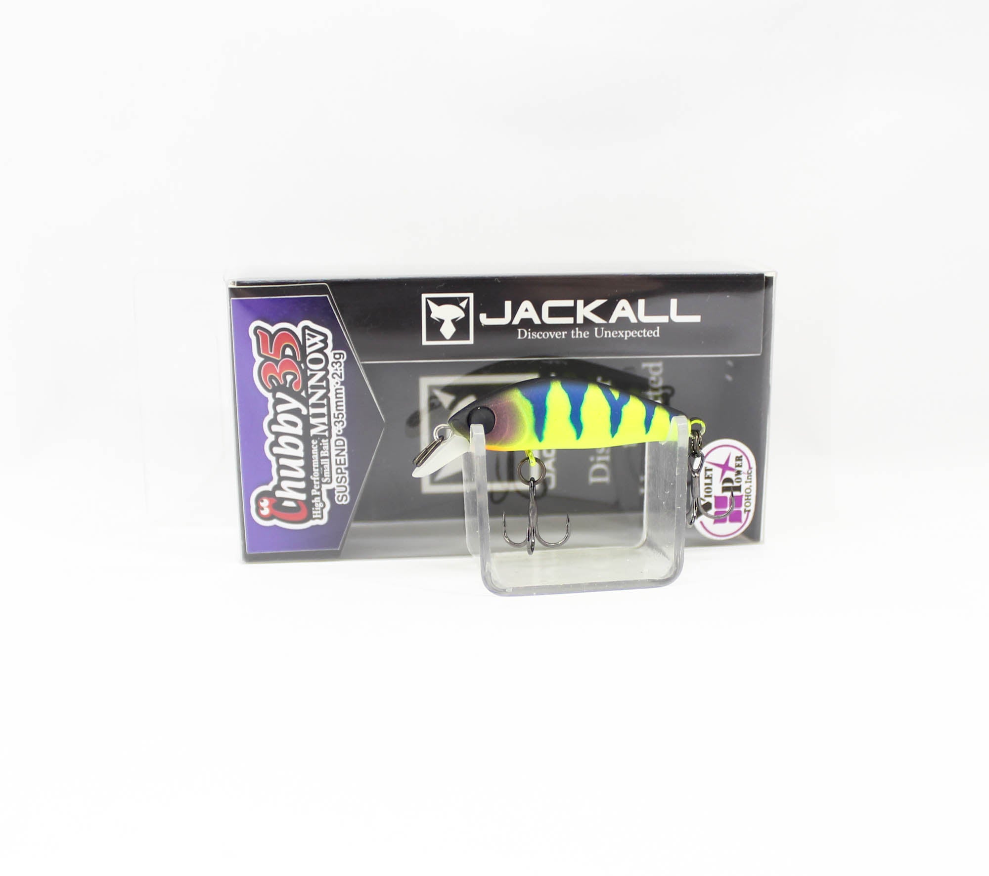 Jackall Chubby Minnow 35 Suspend Lure UV Mat Chart Perch (3143)