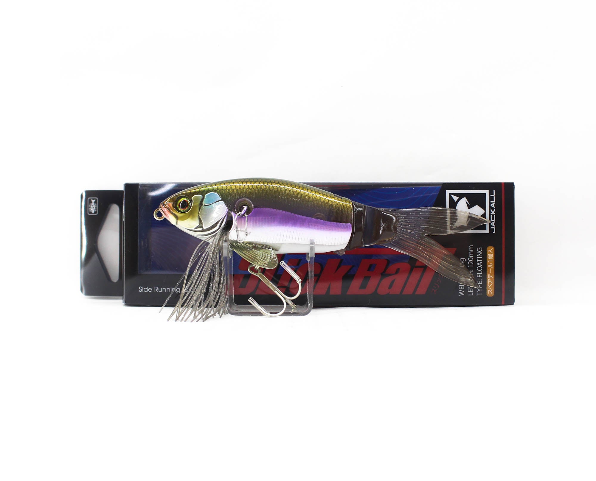 Jackall Slick Bait 120 Floating Lure Semi Flashing Wakasagi (3624)