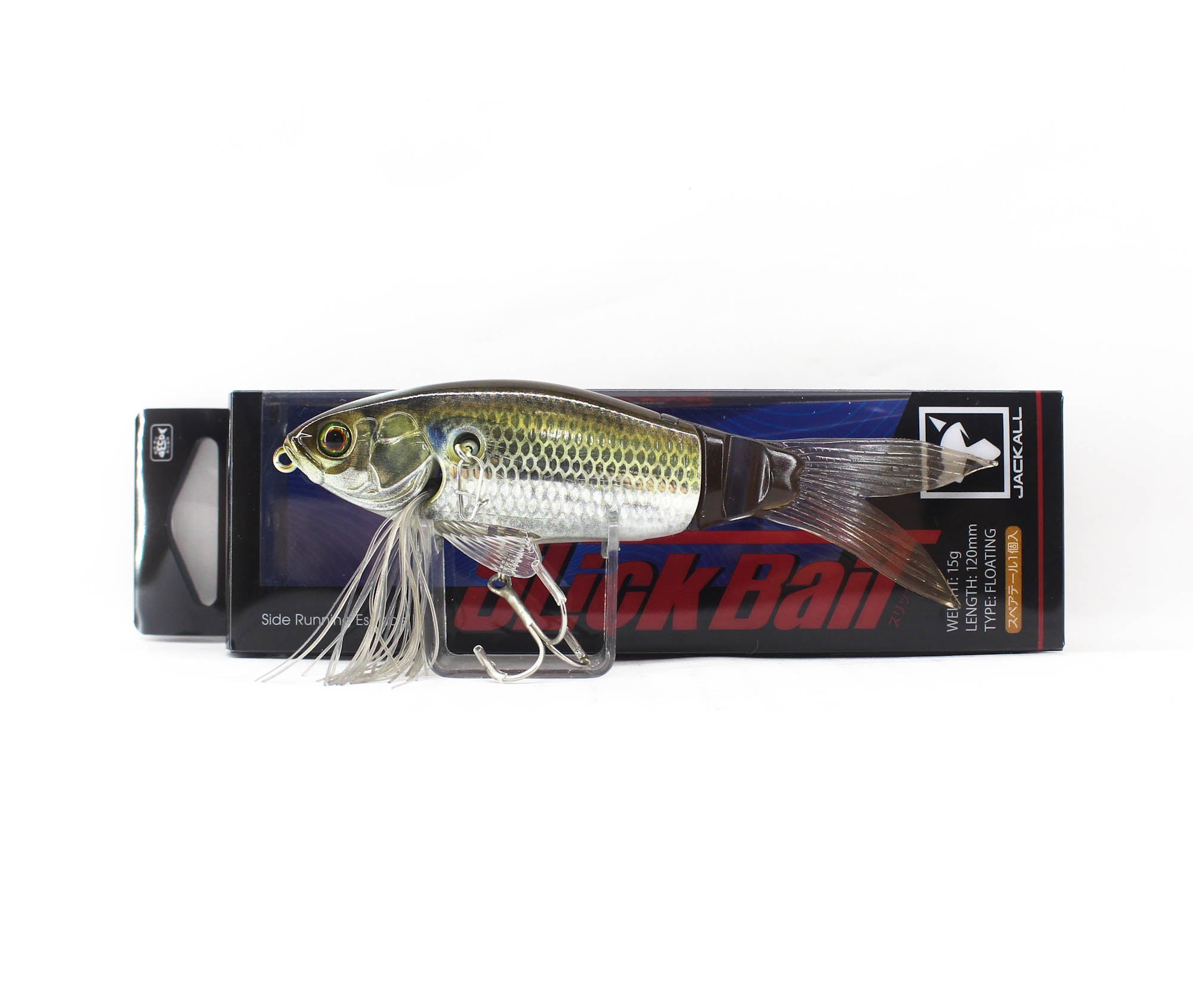 Jackall Slick Bait 120 Floating Lure RT Flashing Bora (3655)