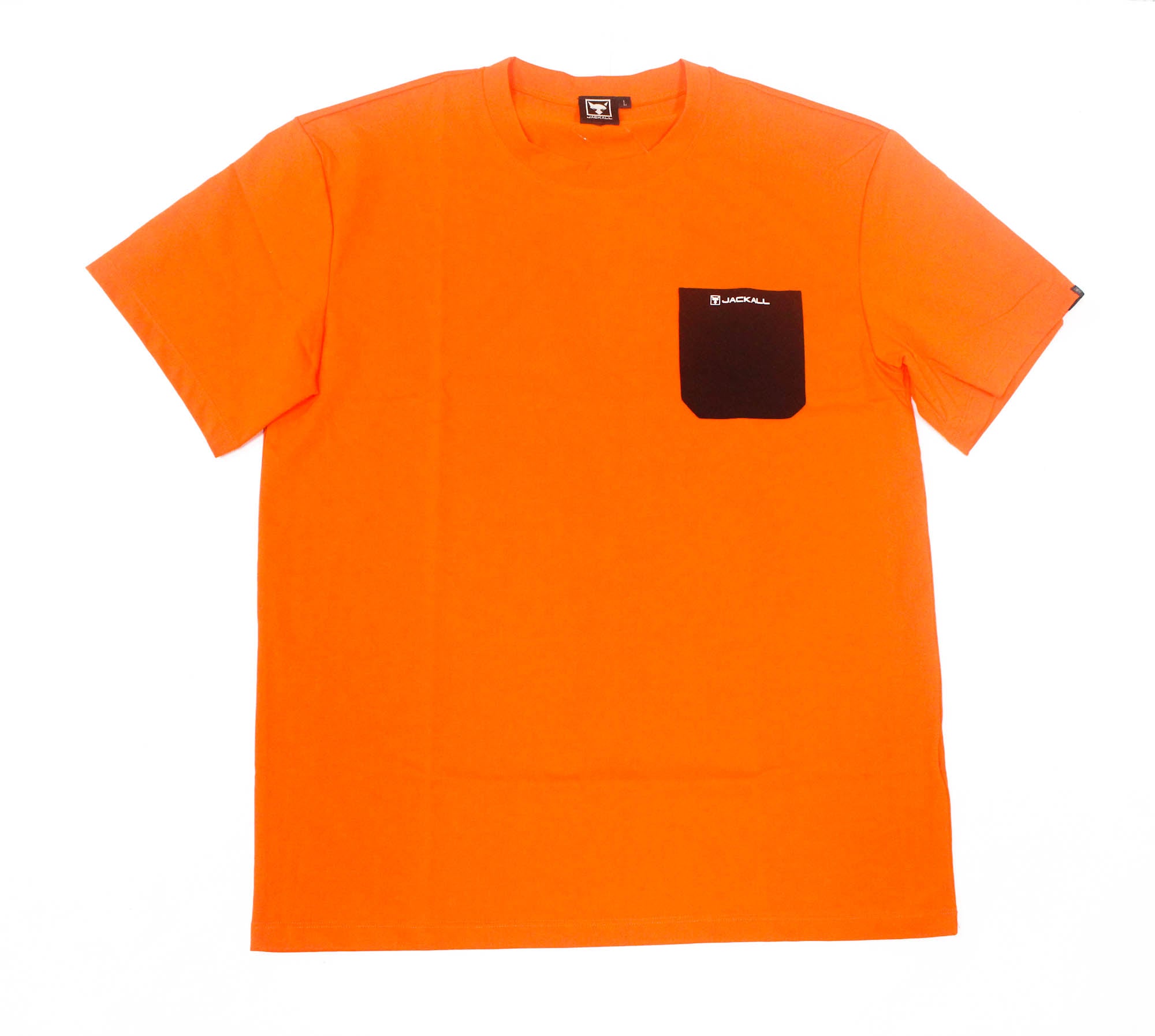 Jackall T-Shirt Dry Fit Silky Short Sleeve Size L Orange (4935)