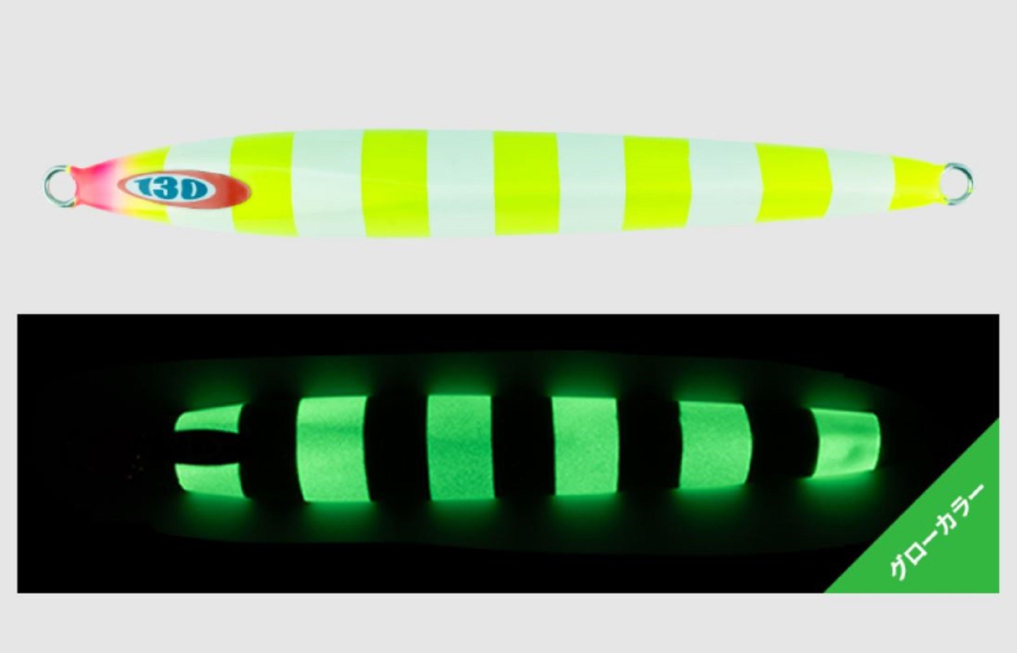 Jackall Metal Jig Anchovy Type 2 Slow Slide 80 grams Chart Glow (6977)