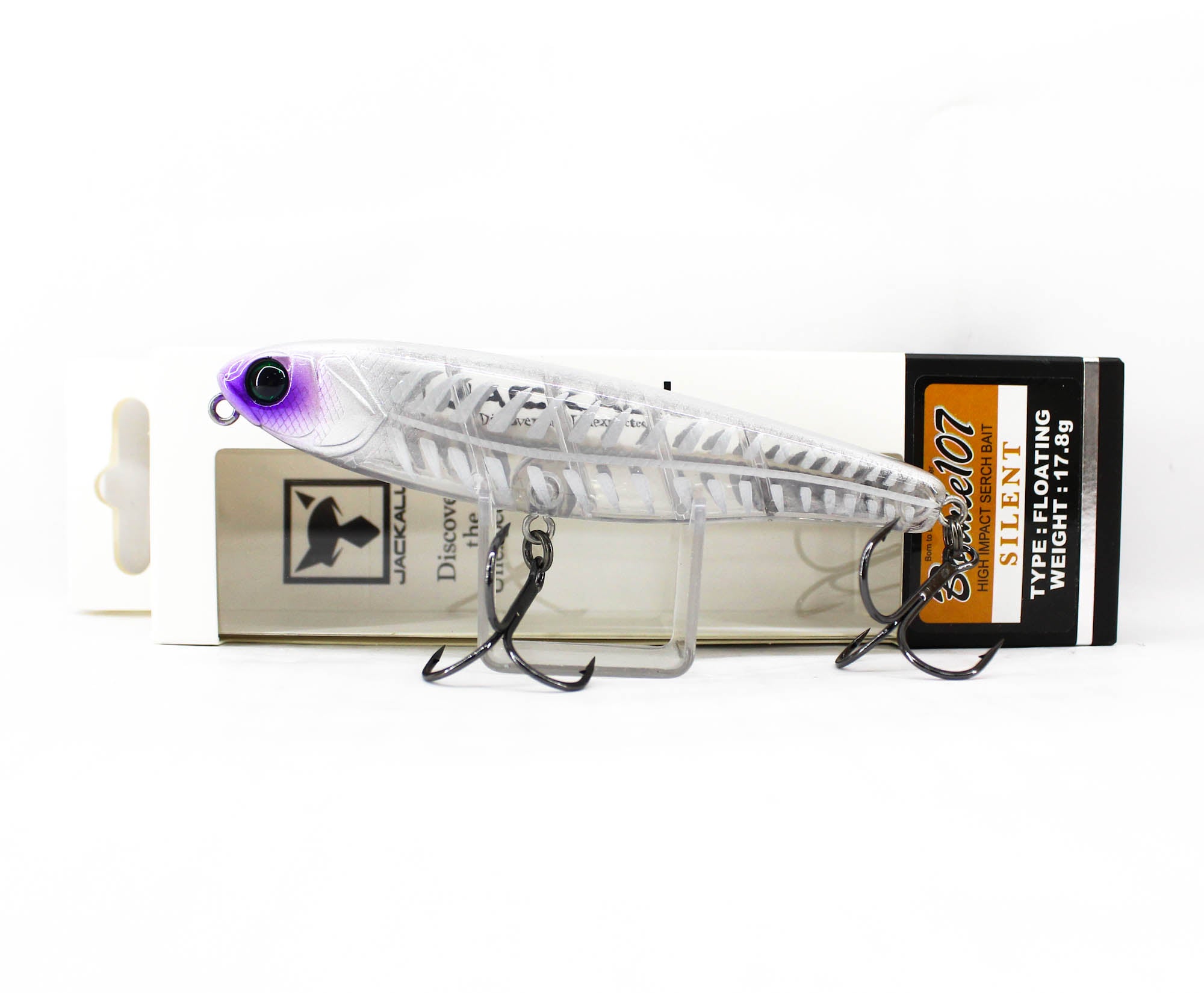 Jackall Bonnie 107 Silent Floating Lure Bone Silver (9428)