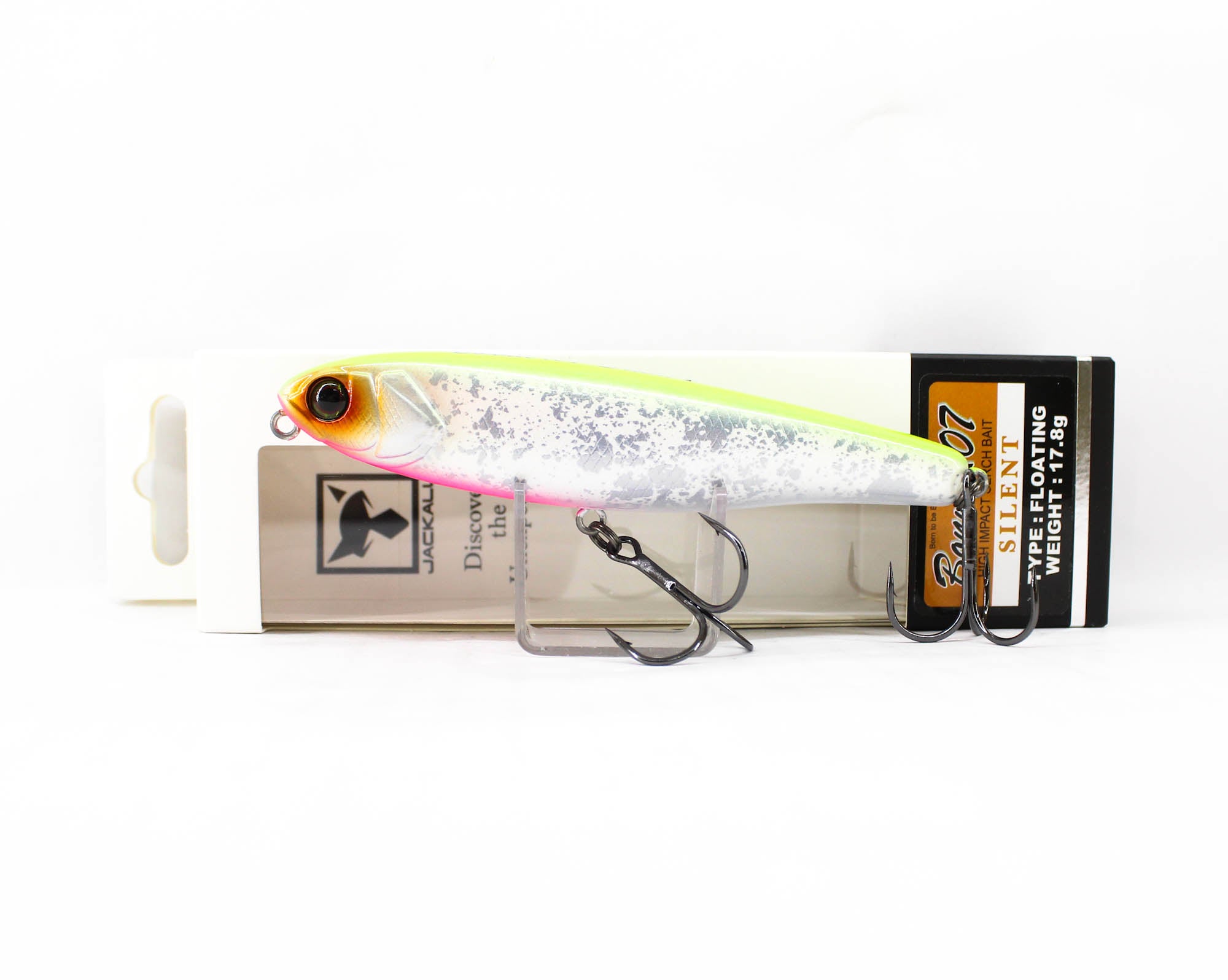 Jackall Bonnie 107 Silent Floating Lure Injured Chart Back Pearl (9435)