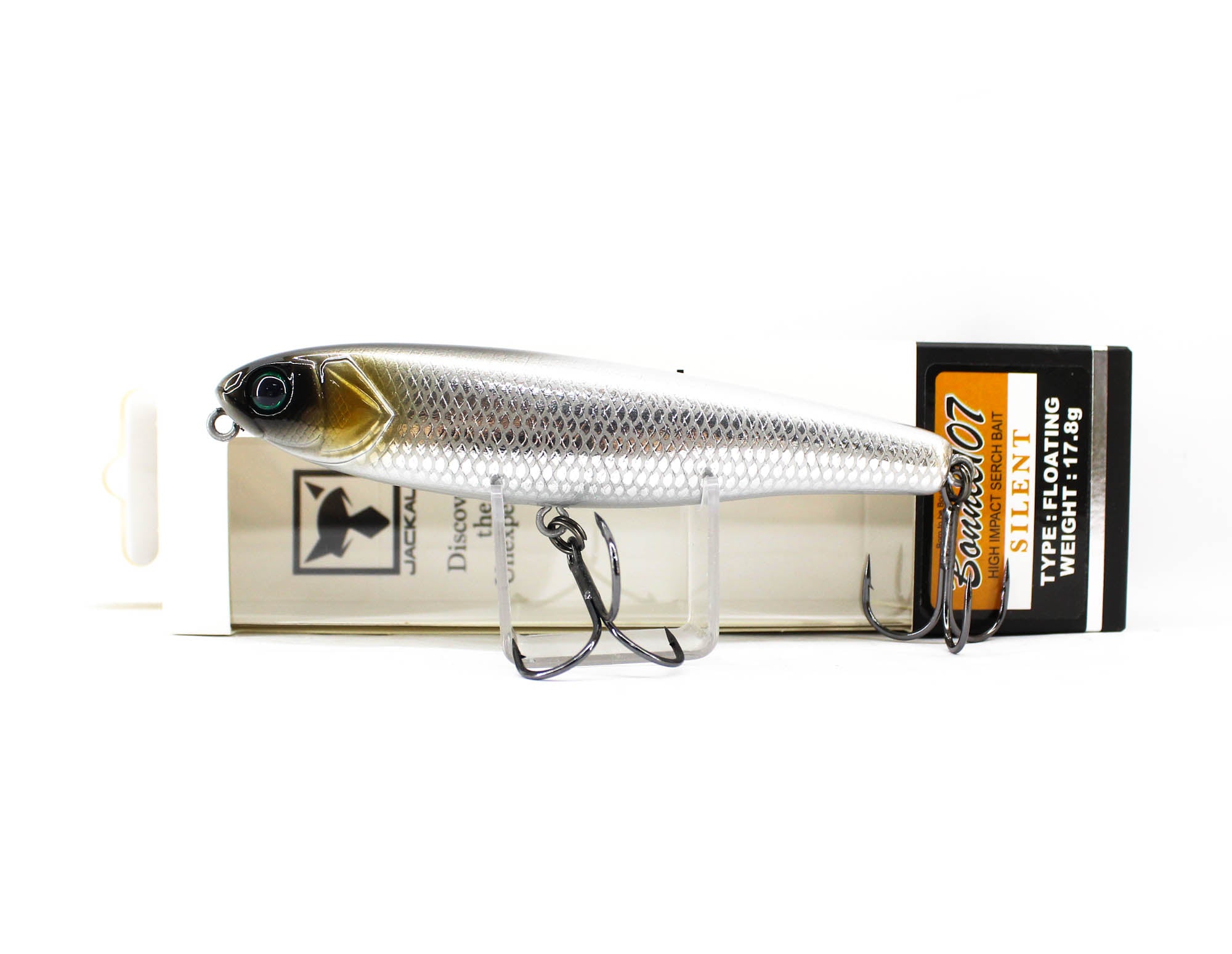 Jackall Bonnie 107 Silent Floating Lure HL Silver Nightmare (9459)