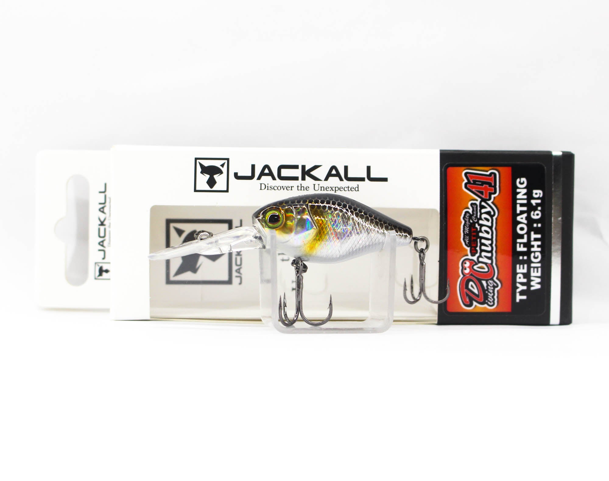 Jackall Diving Chubby 41 Floating Lure HL Silver Black (0394)