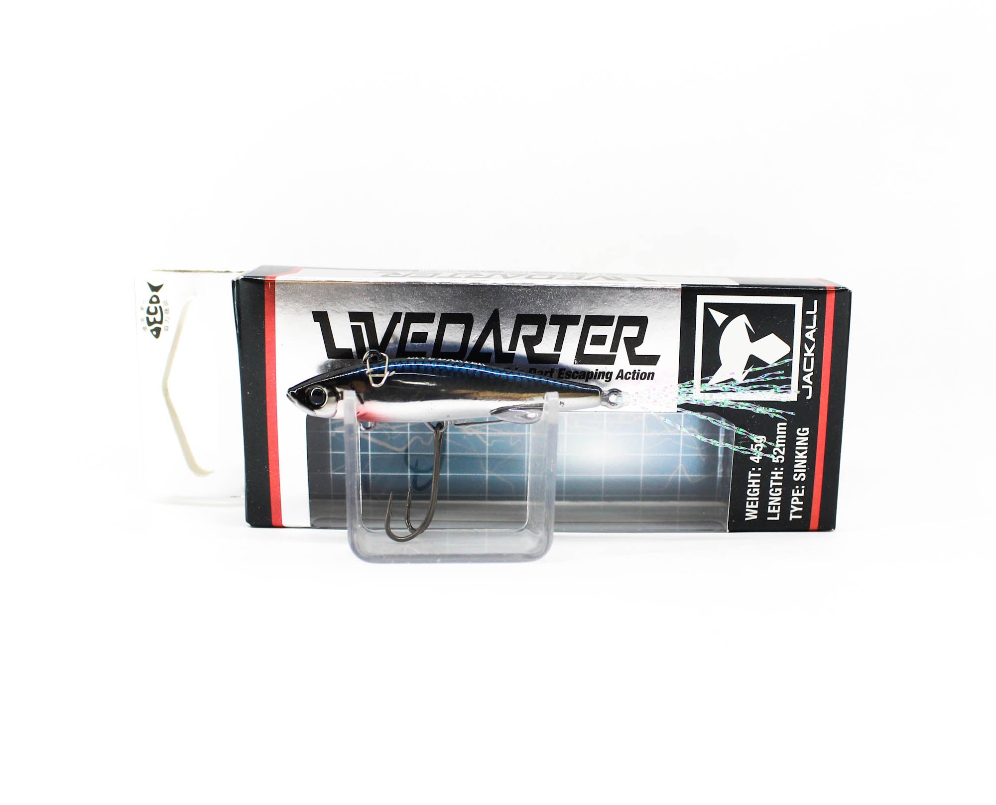Jackall Live Darter 52 mm 4.5 grams Sinking Lure Flash Silver Shad (4996)