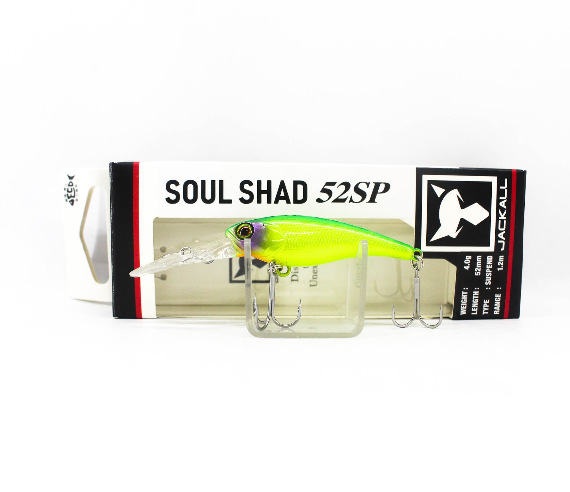 Jackall Soul Shad 52SP Suspend Lure Lime Back Chartreuse (5337)