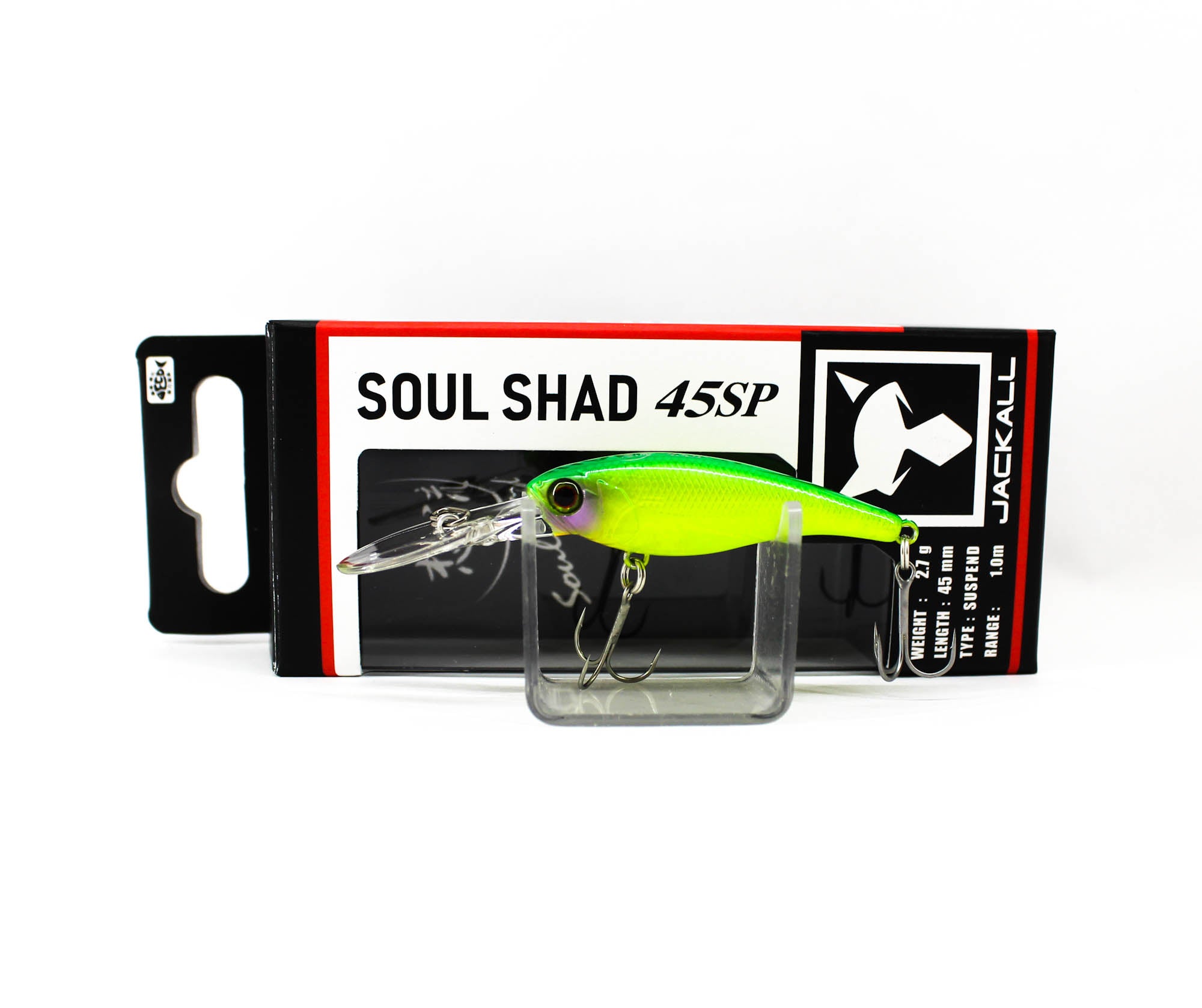 Jackall Soul Shad 45SP Suspend Lure Lime Back Chartreuse (5399)