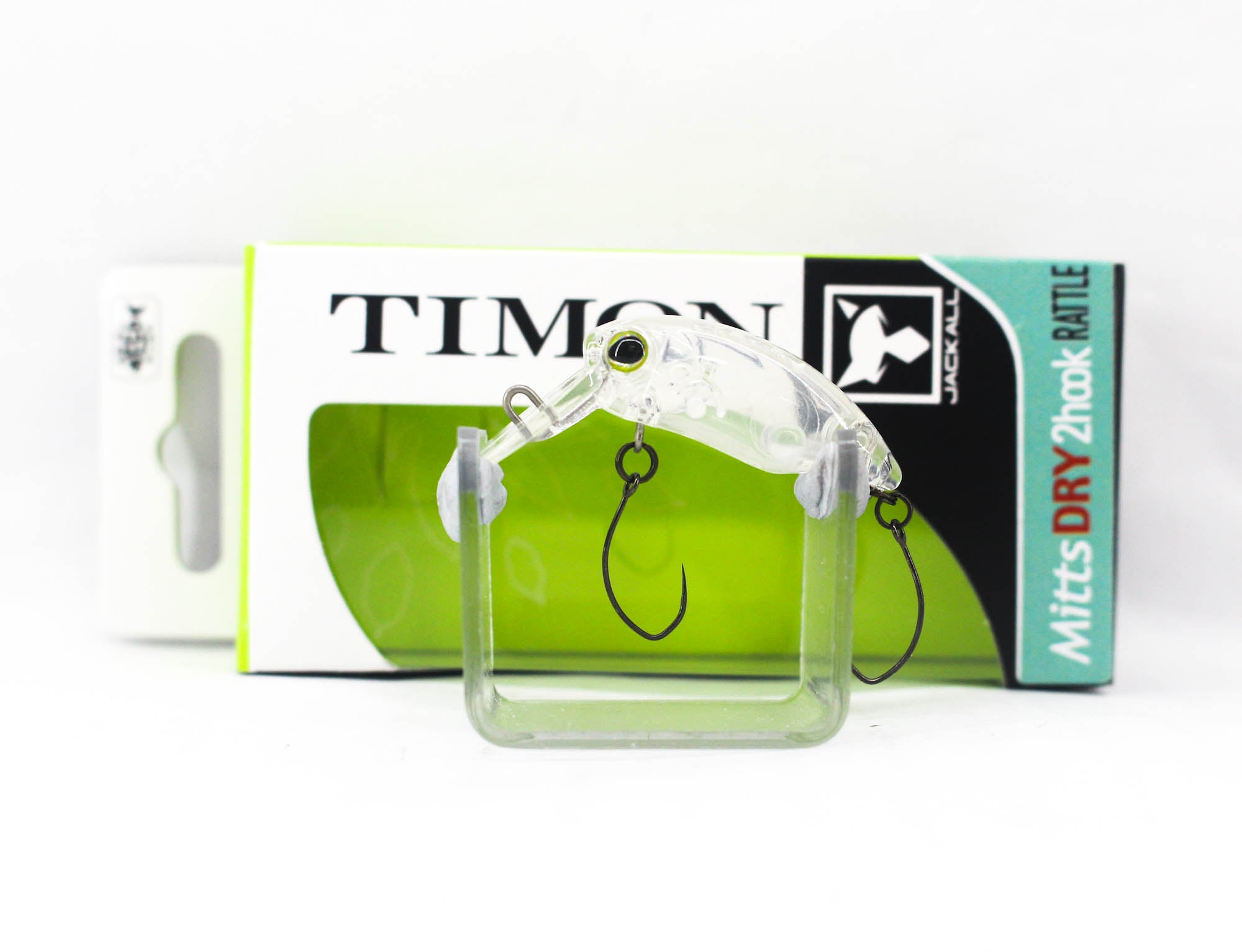 Jackall Mitts Dry Rattle 2 Hook 28mm Floating Lure Clear (9137)