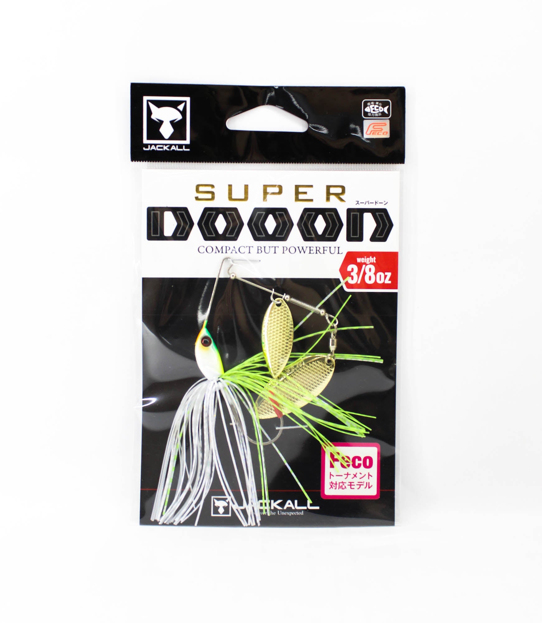 Jackall Spinner Bait Lure Super Dooon 3/8 Oz TG Chart Back White (0628)