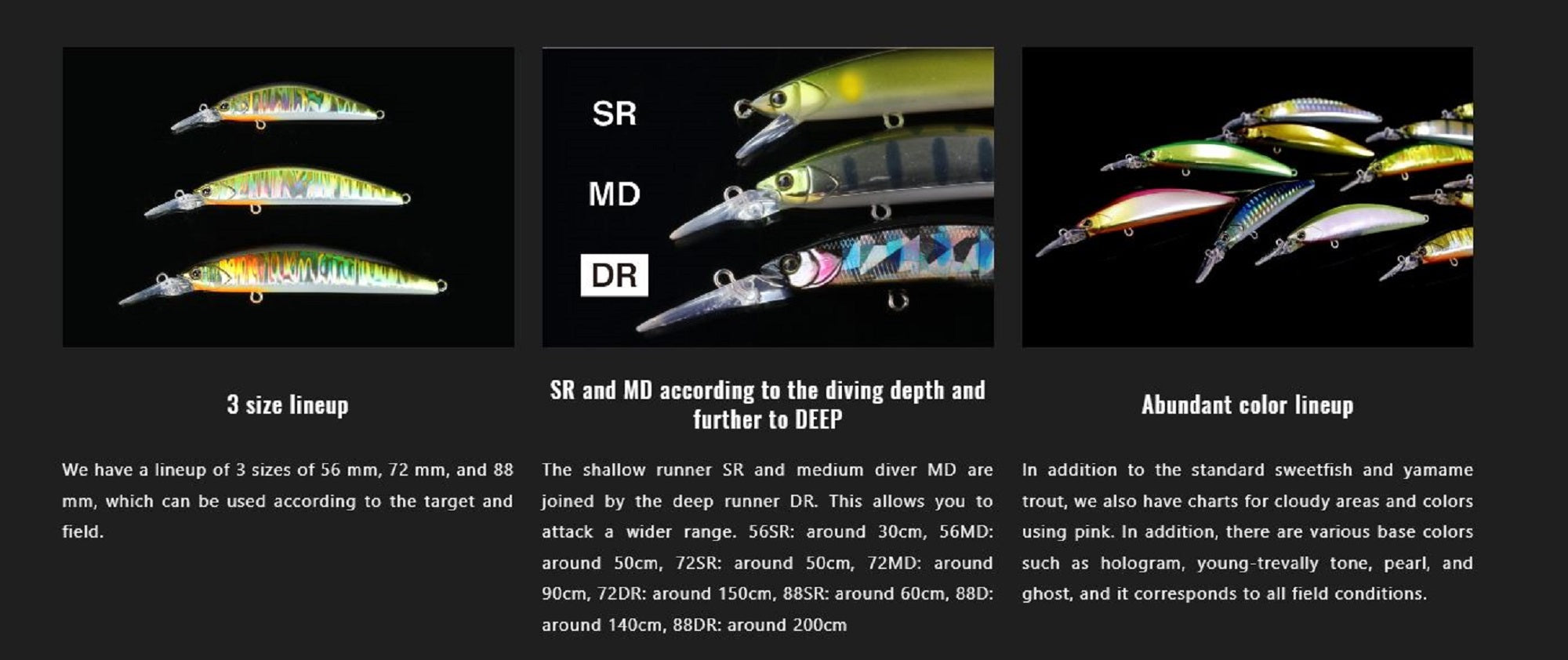 Jackall Timon Tricoroll GT 56 SR-F Floating Lure Kagiroi Ayu (0925)