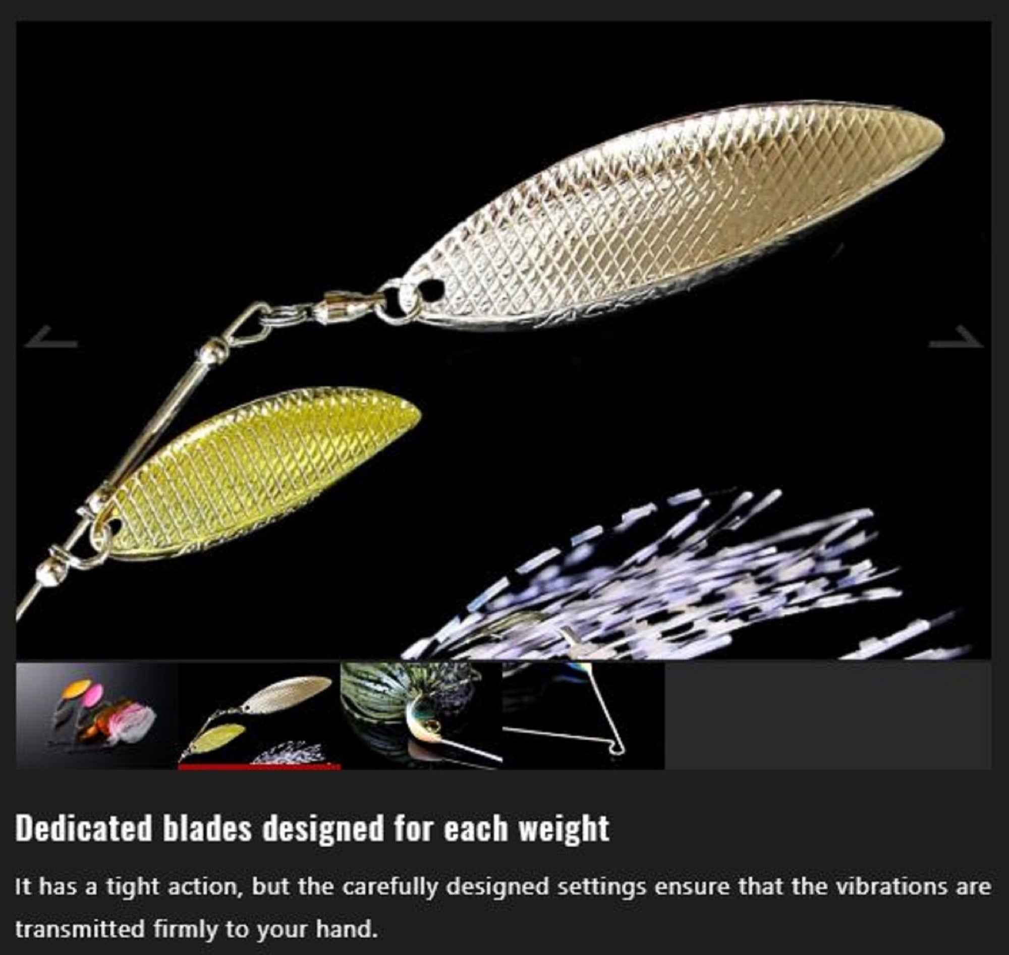 Jackall Spinner Bait Lure Doon 3/8 oz Gold Ayu (1915)