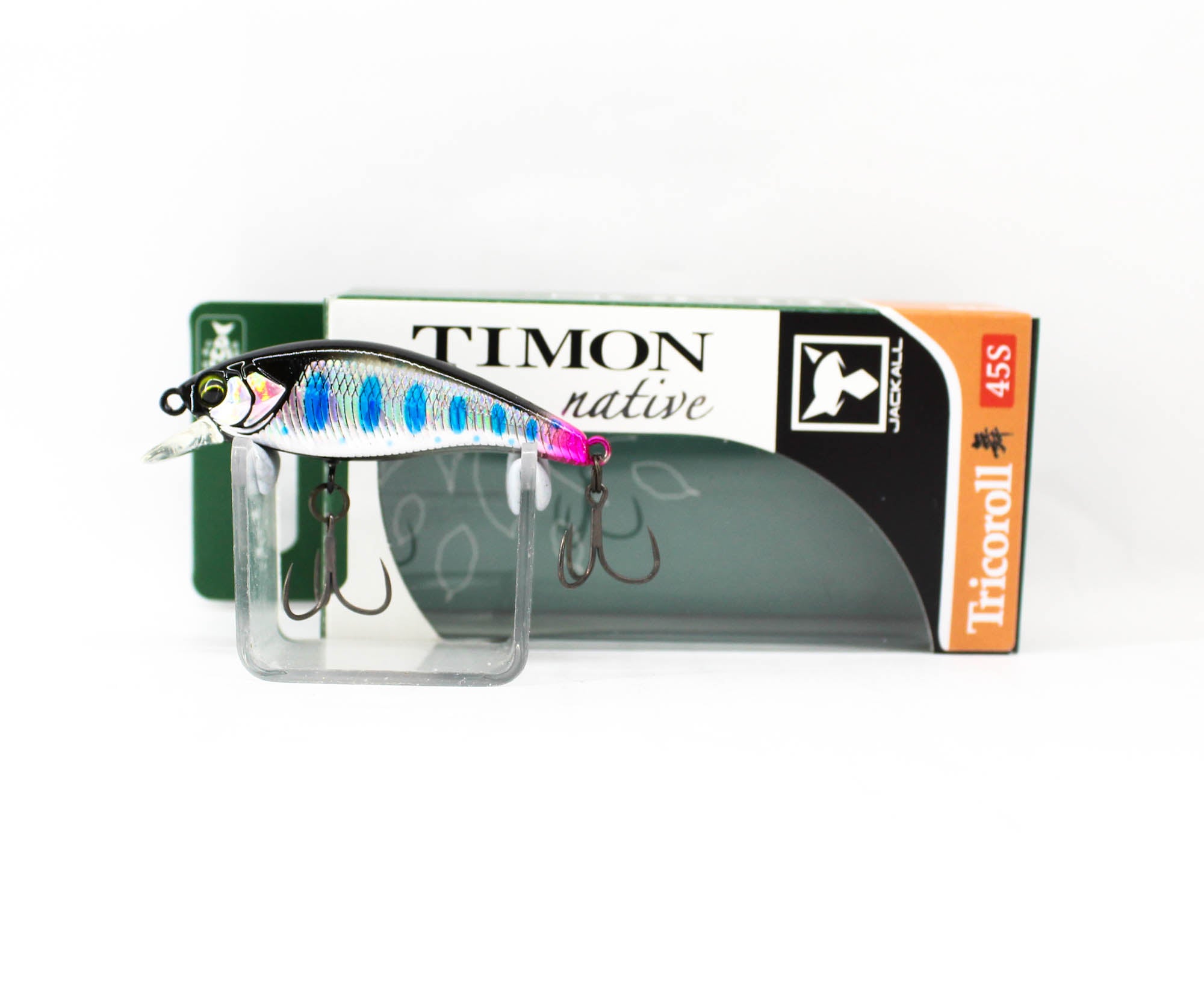 Jackall Timon Tricoroll Mai 45S Sinking Lure Yoneshiro Multi Black (2400)