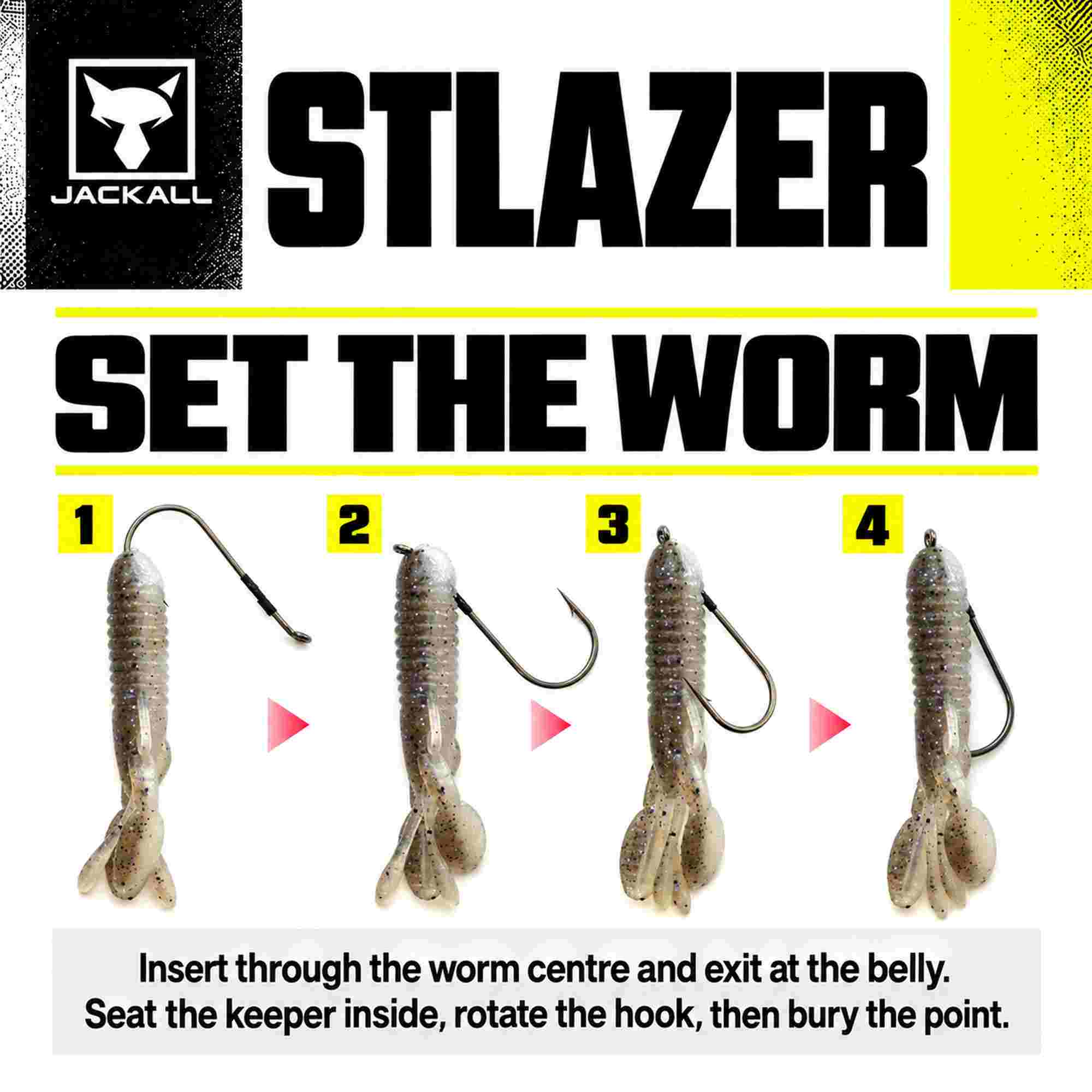Jackall Hooks Stlazer 4 Per Pack Size 4/0 (6583)