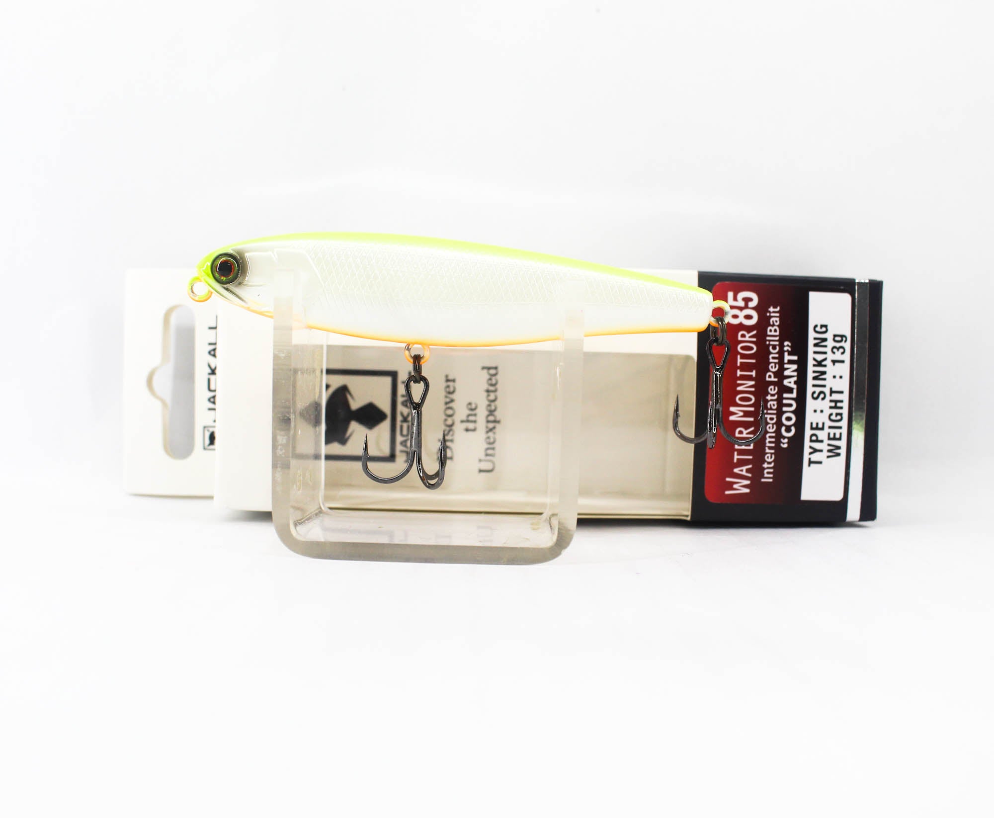 Jackall Water Monitor 85 Sinking Lure Chart Back Pearl (9027)
