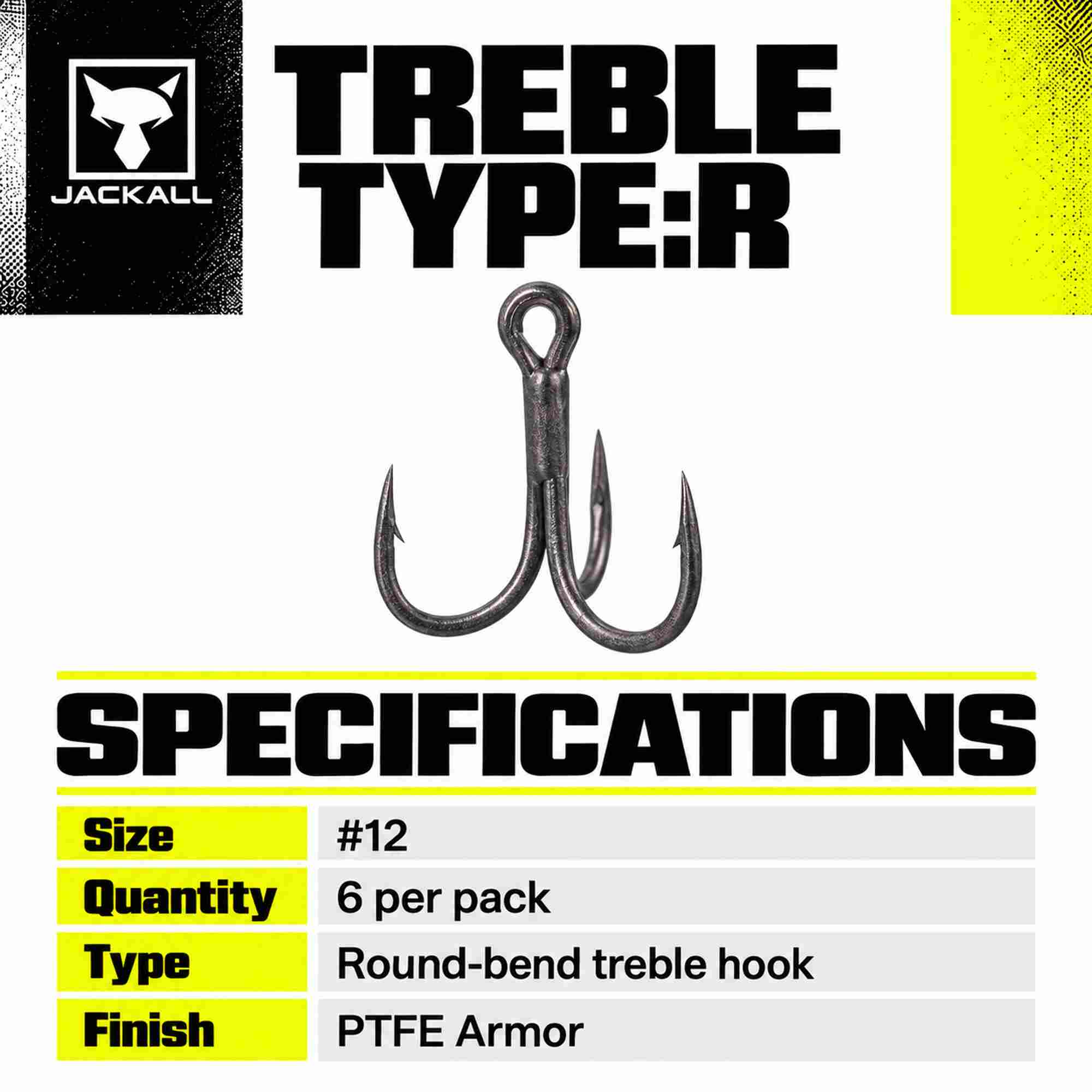 Jackall Treble Hook Type R Size 12 (9485)