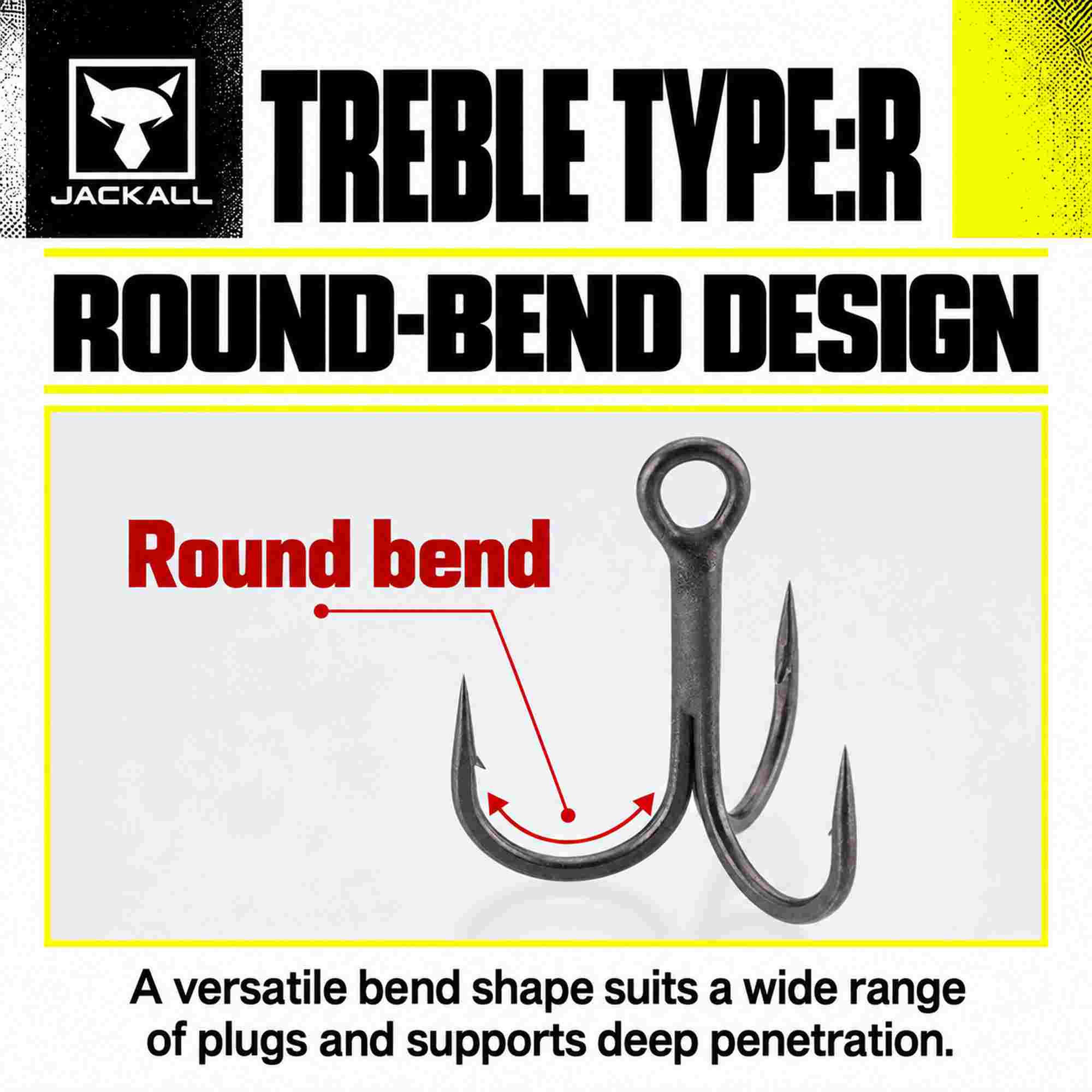 Jackall Treble Hook Type R Size 4 (9539)