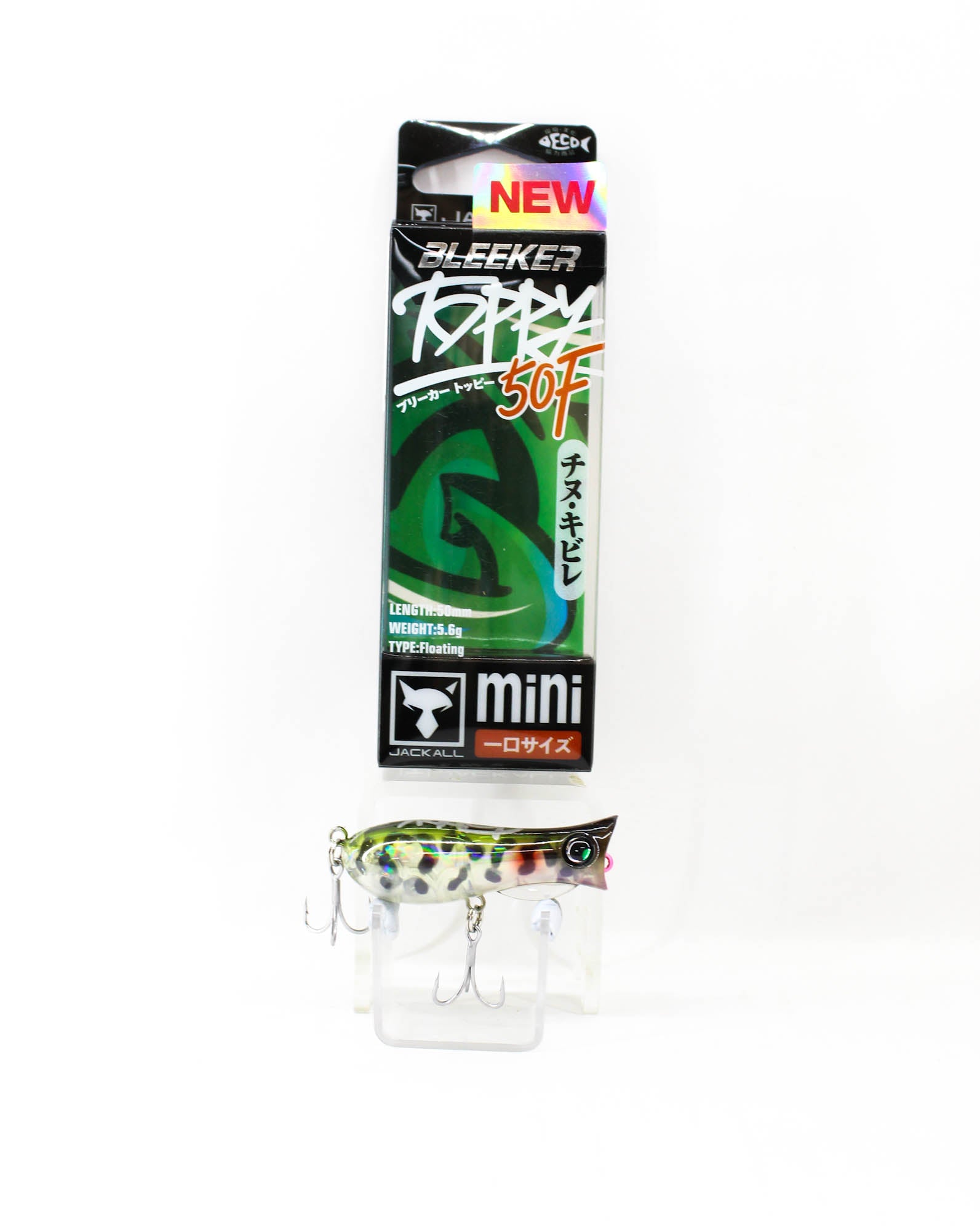 Jackall Bleeker Toppy 50F Floating Lure Kuwasenomidori (0672)