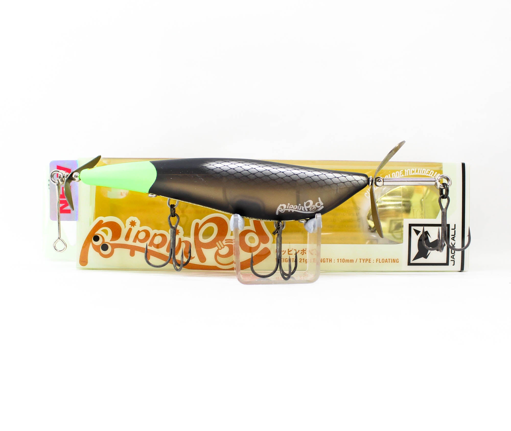 Jackall Rippin Pod 110mm 21 grams Floating Lure Eilish Black (2768)